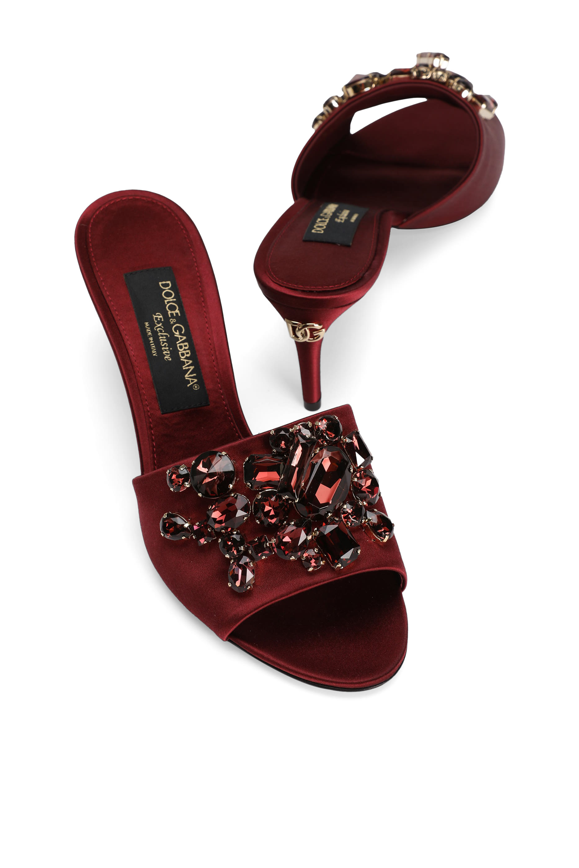 Gemstone Embellished Mules