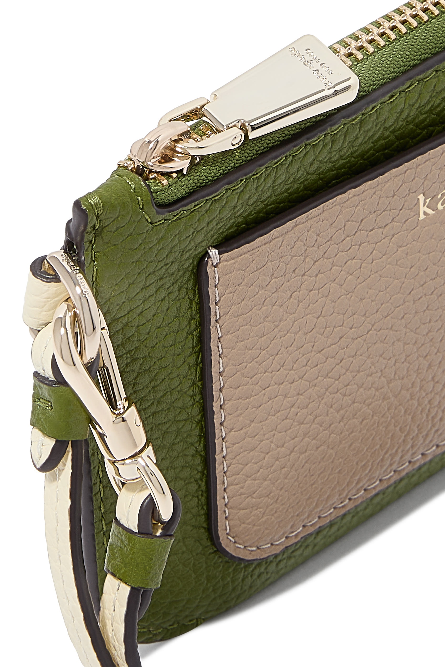 Ava Colorblocked Coin Card Case Wristlet