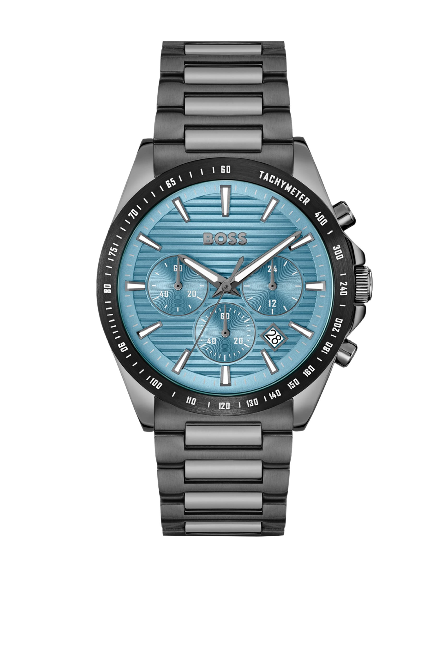 Strike Grey-Plated Chronograph Watch