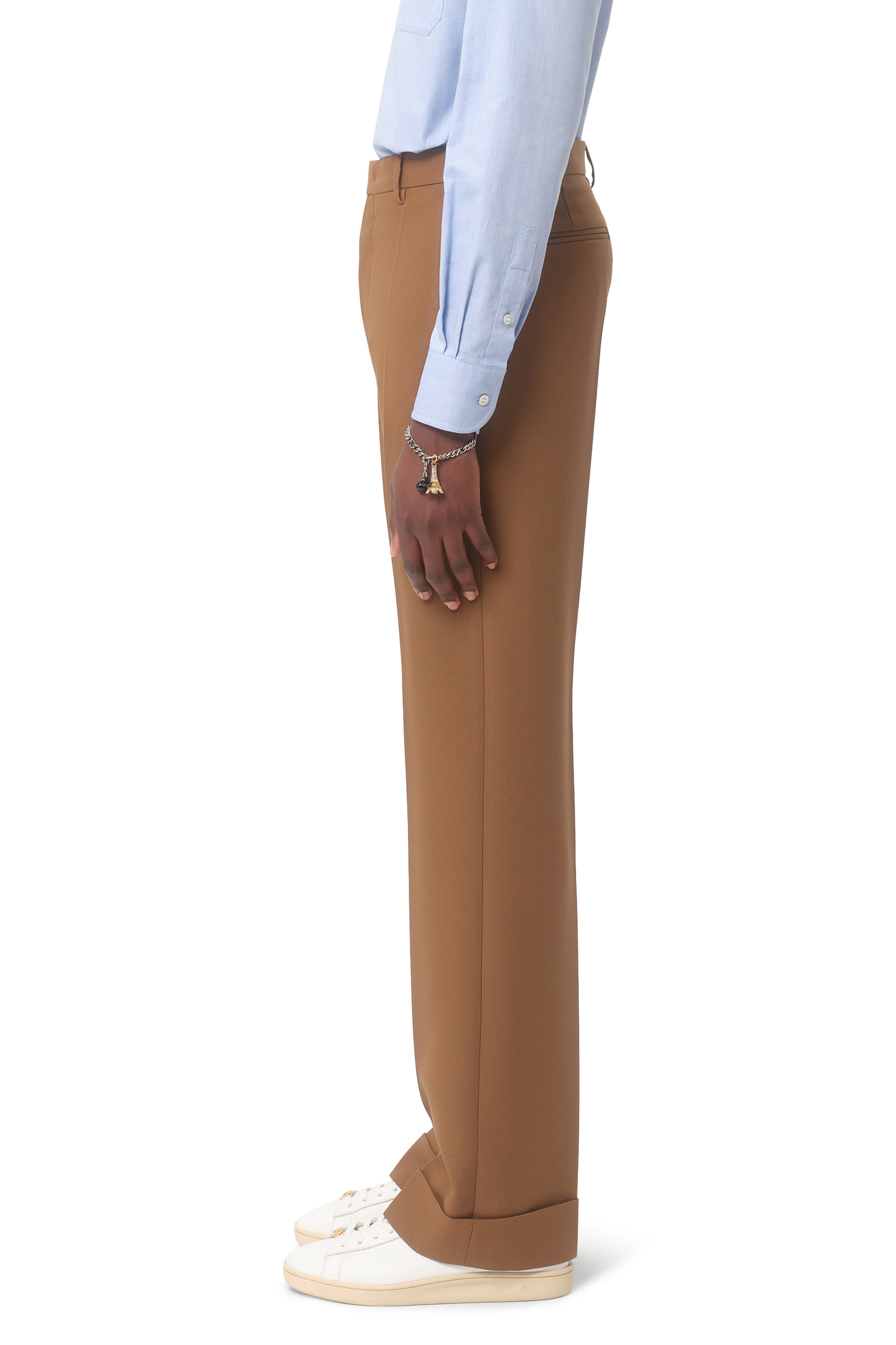 Nylon Gabardine Cuffed Trousers