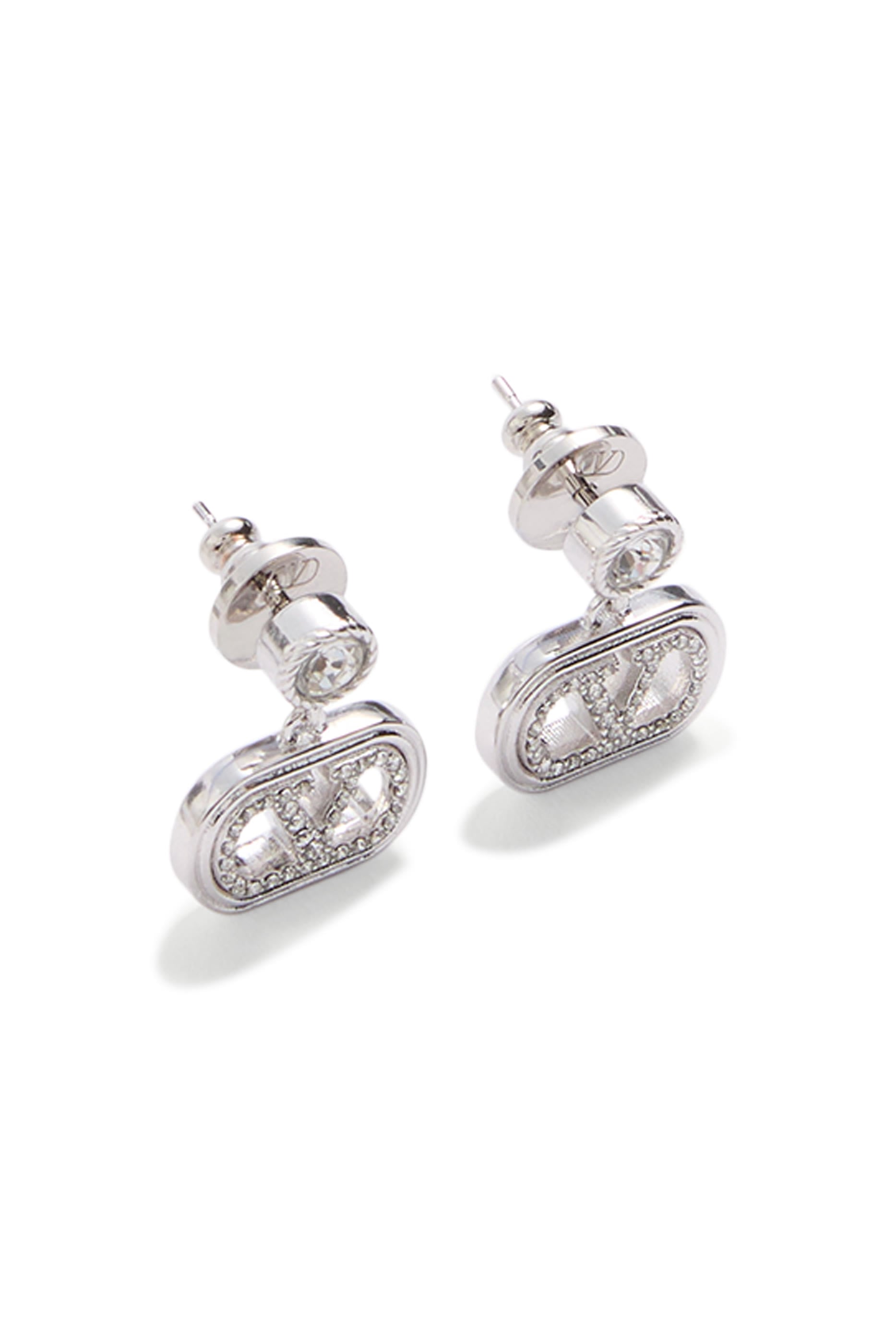 Ovalette Earrings, Metal & Swarovski® Crystals