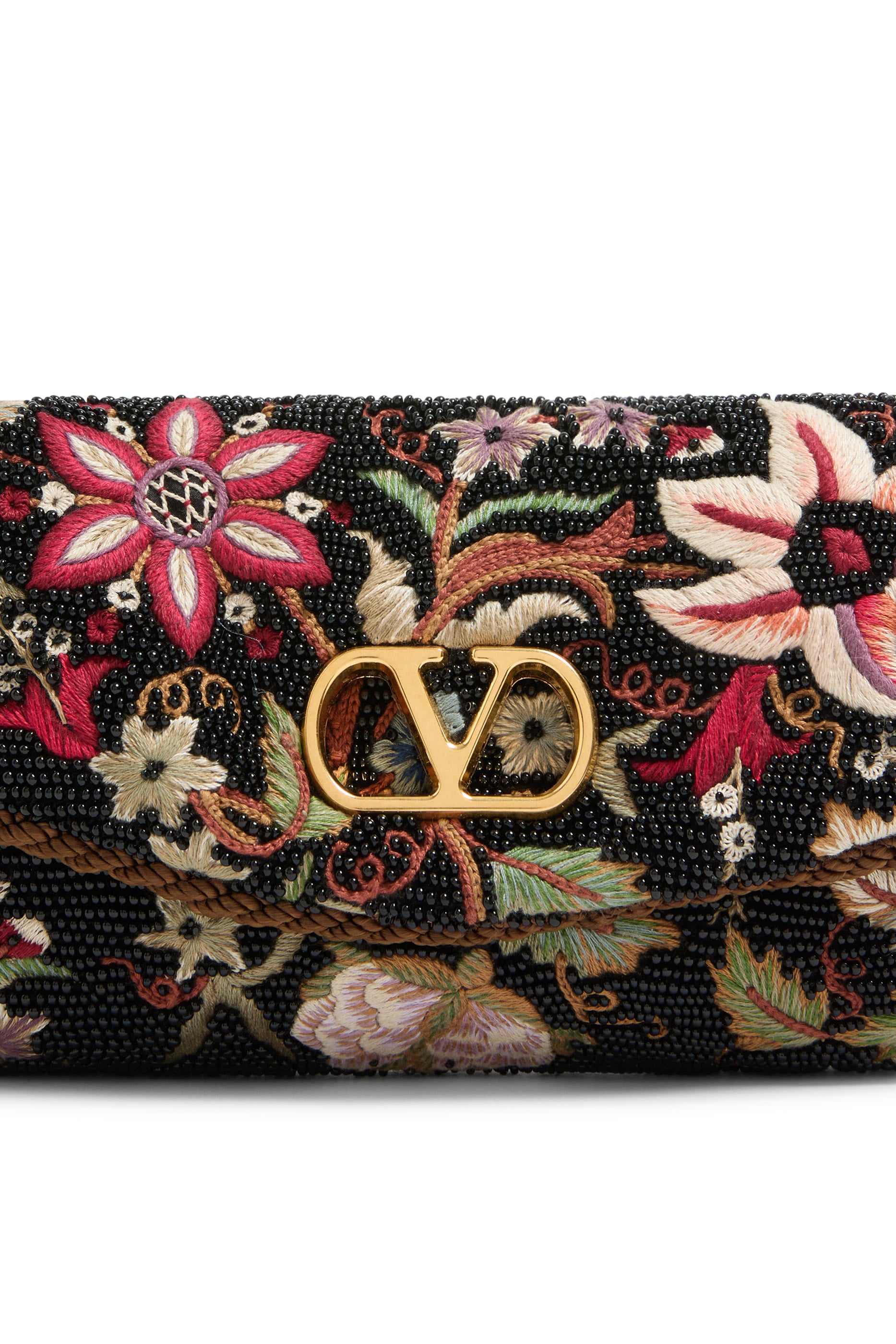 DeVain Soft Embroidered Small Shoulder Bag