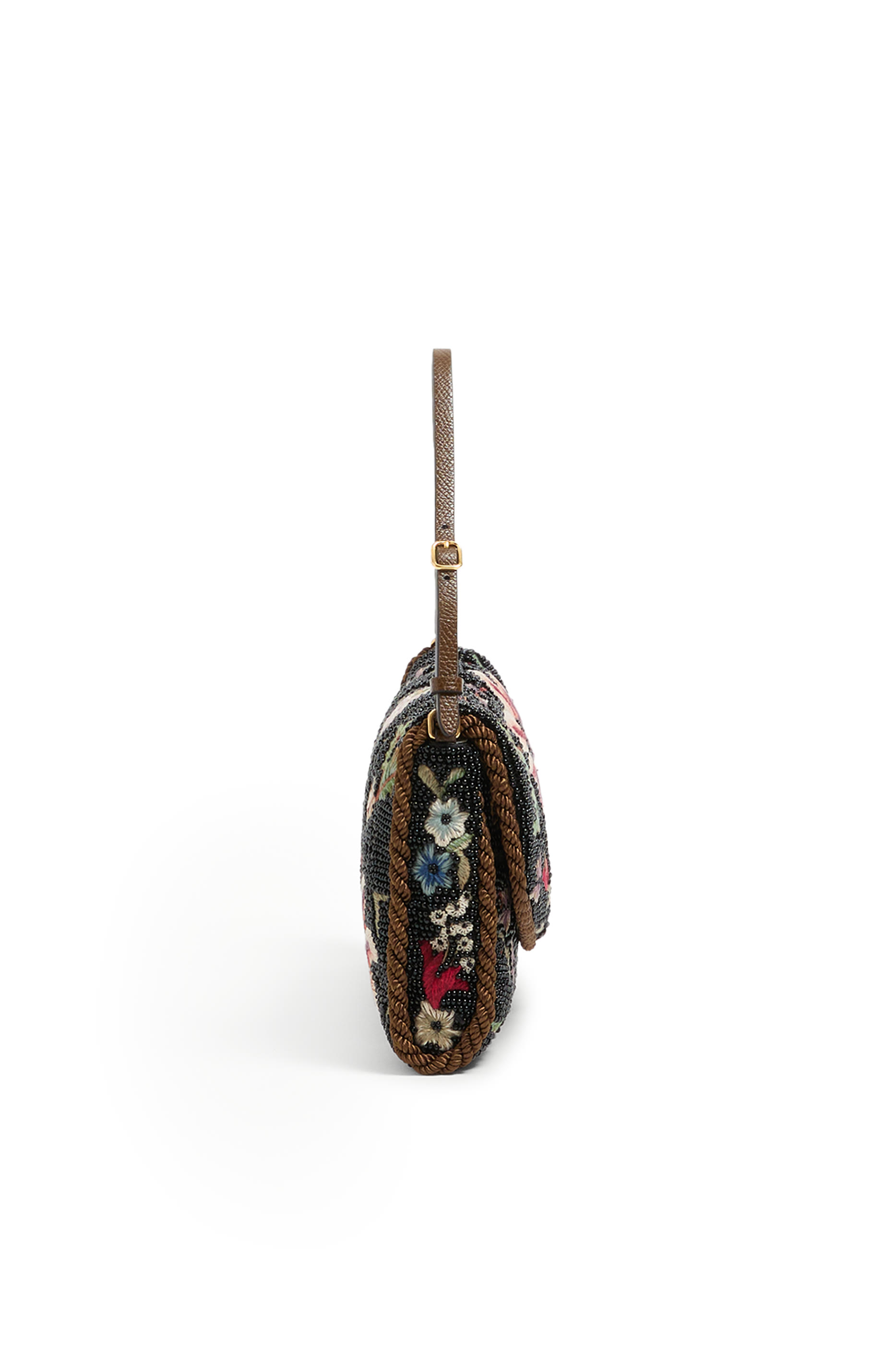 DeVain Soft Embroidered Small Shoulder Bag