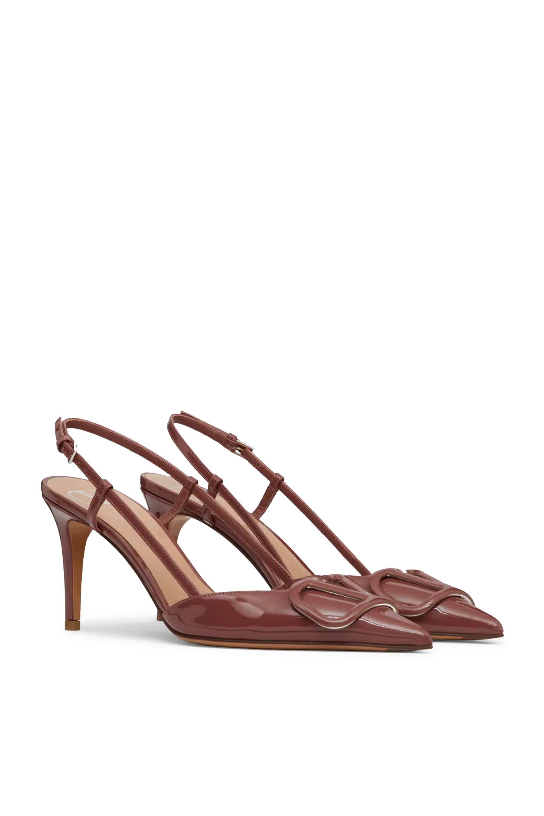 VLogo Signature Patent Leather 80 Slingback Pumps
