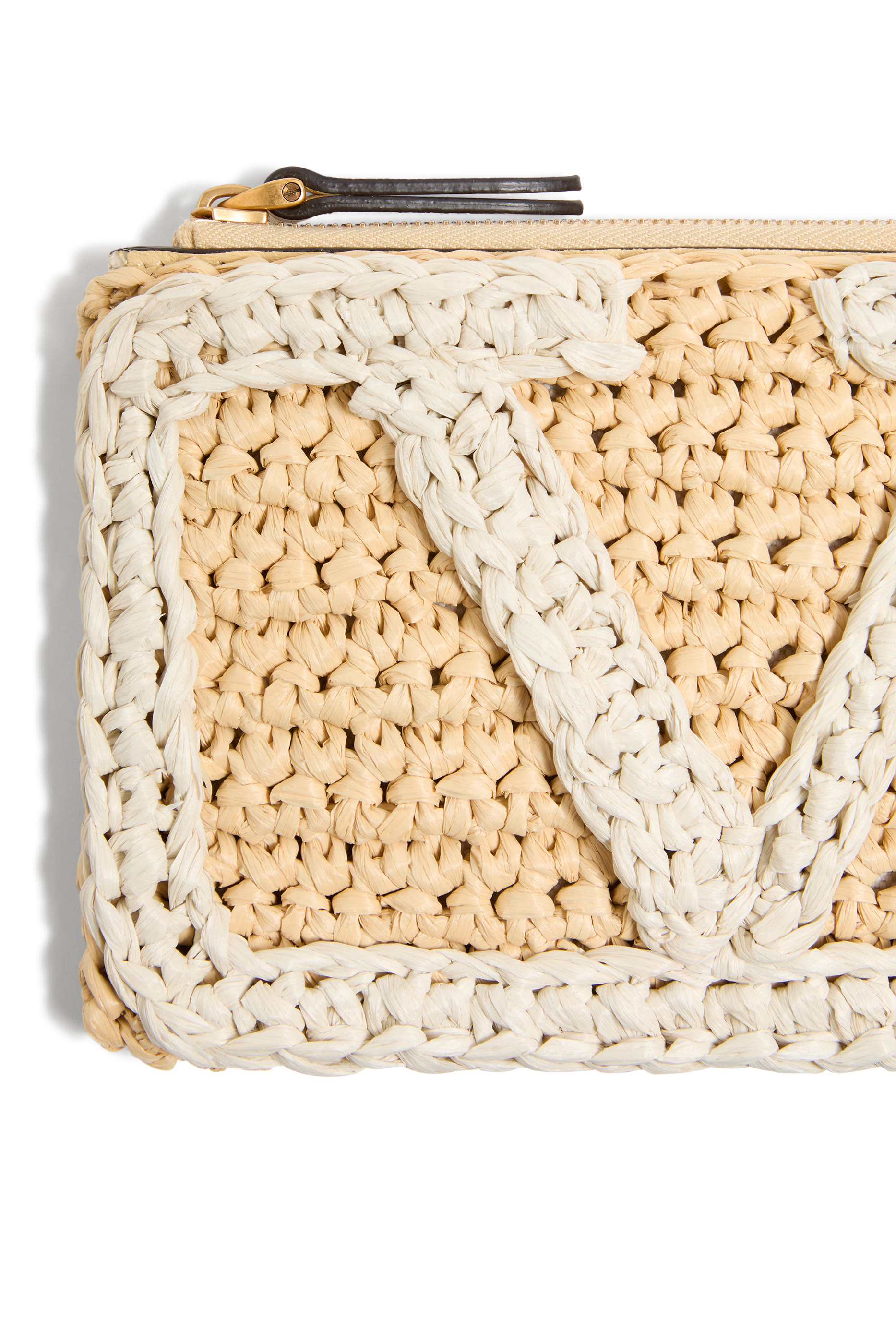 Viva Superstar Synthetic Raffia Pouch