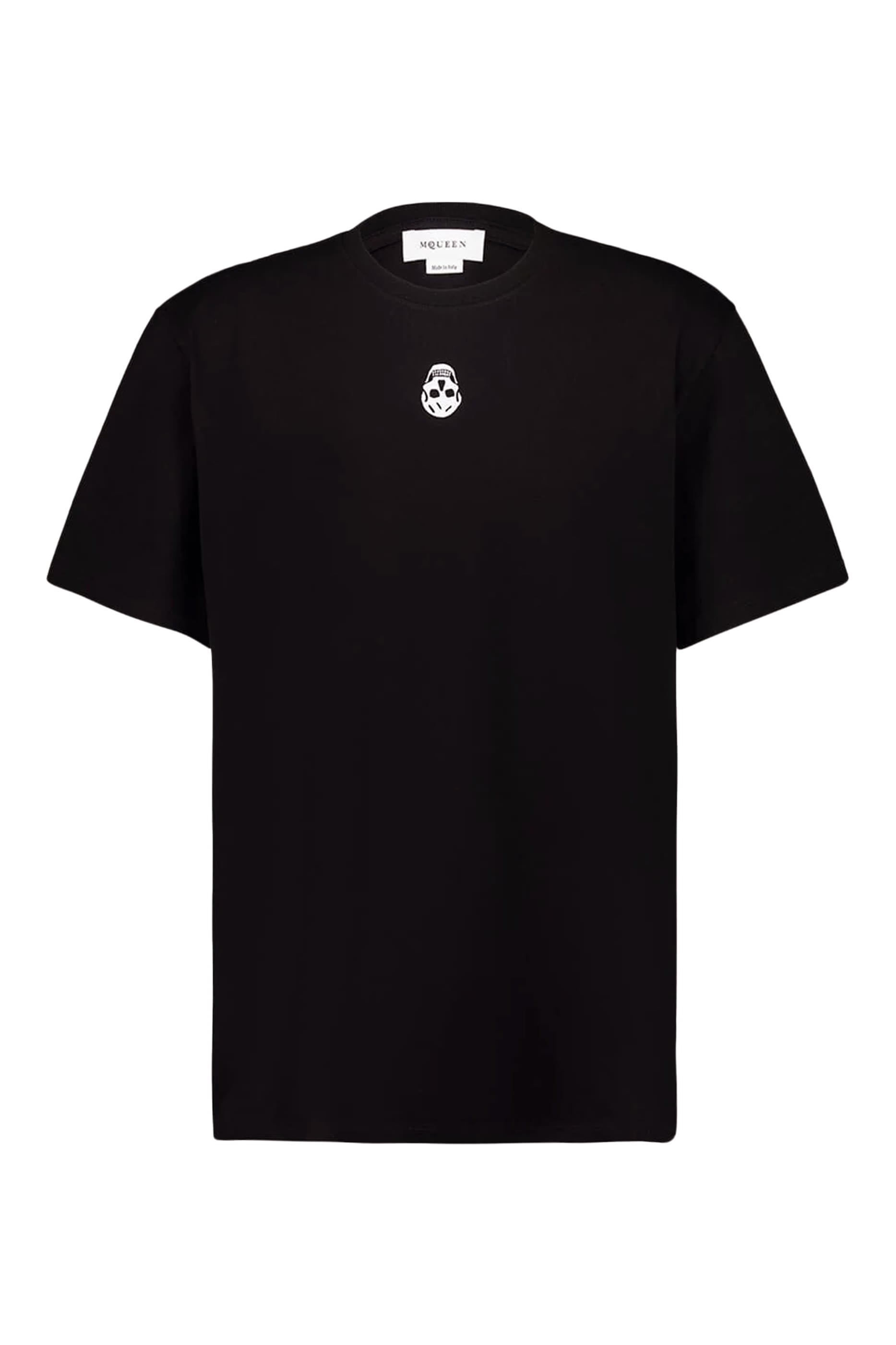 Skull-Flocked T-Shirt