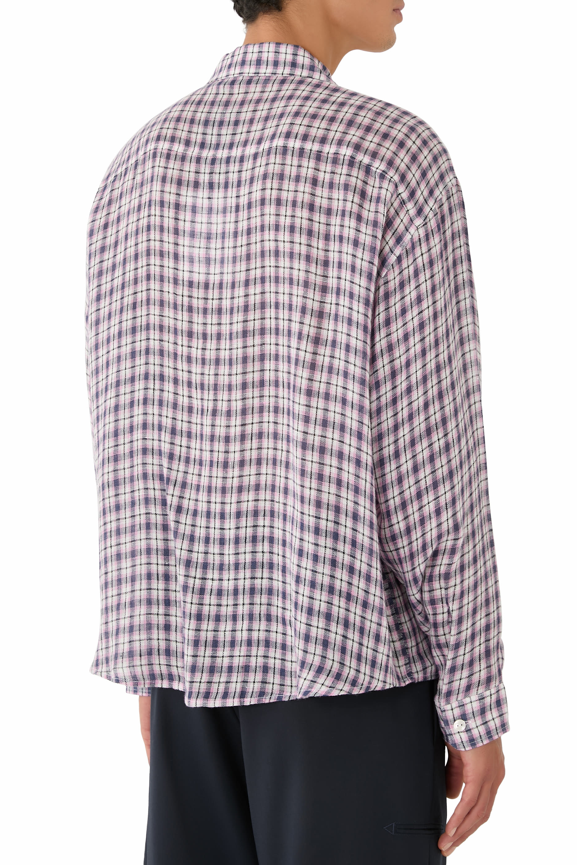  Linen Flannel Zipped Shirt 