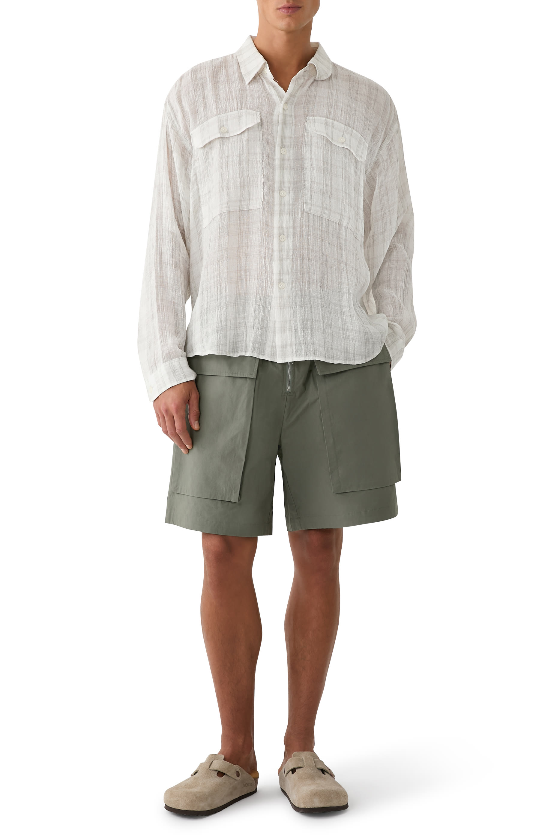 Checked Slubby Shirt
