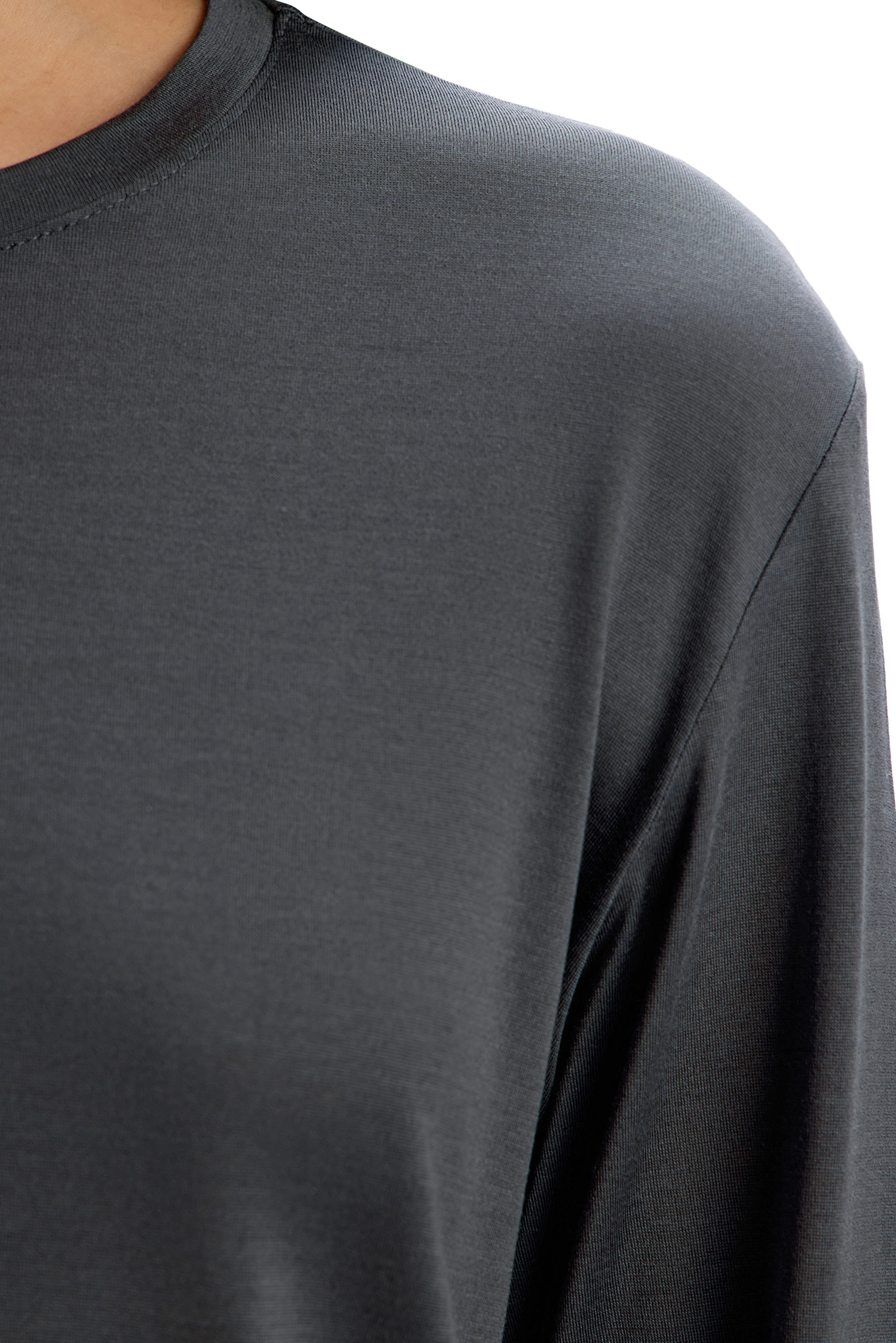 Silk Jersey Long-Sleeve Top