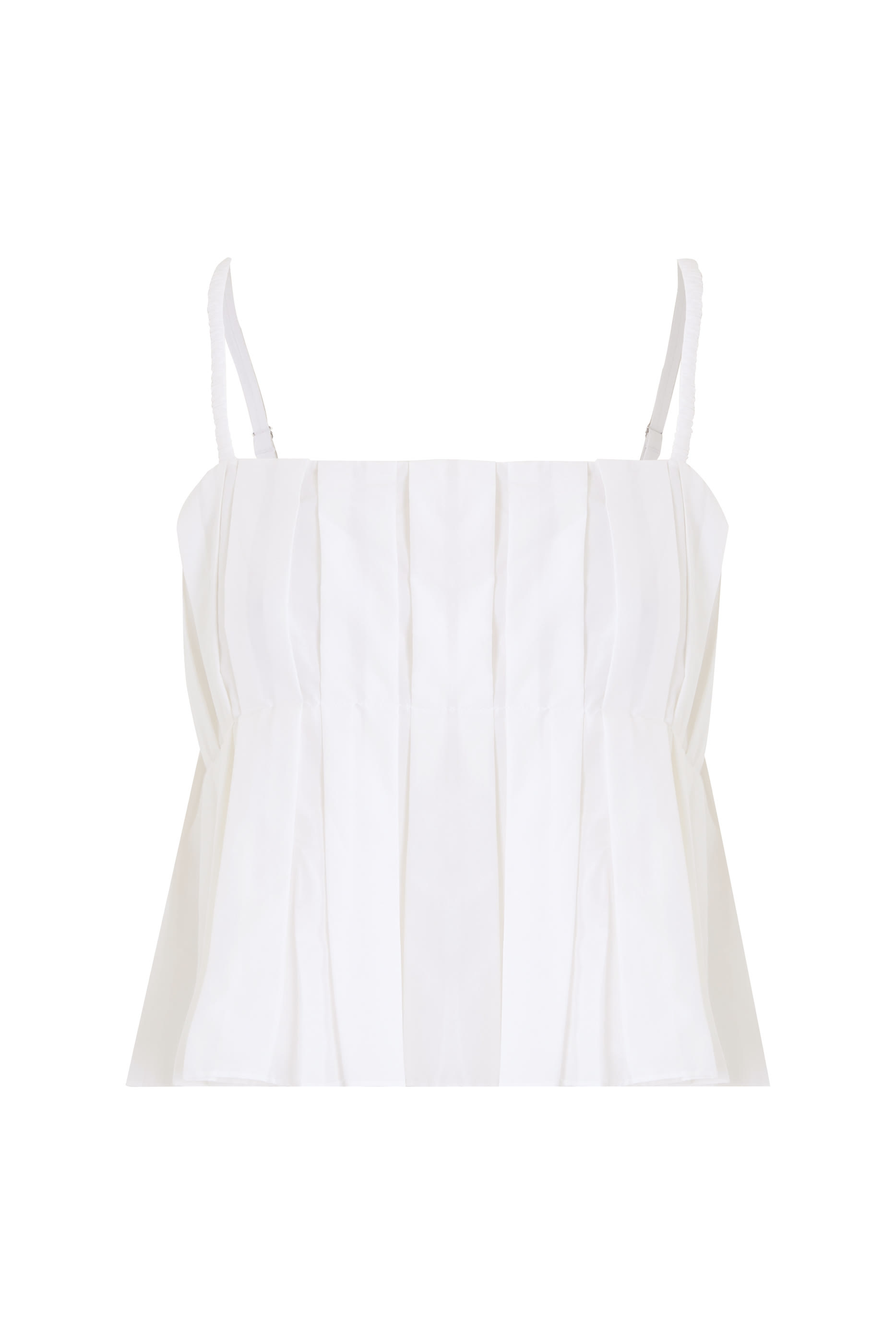  Pleated Camisole in Cotton-Blend