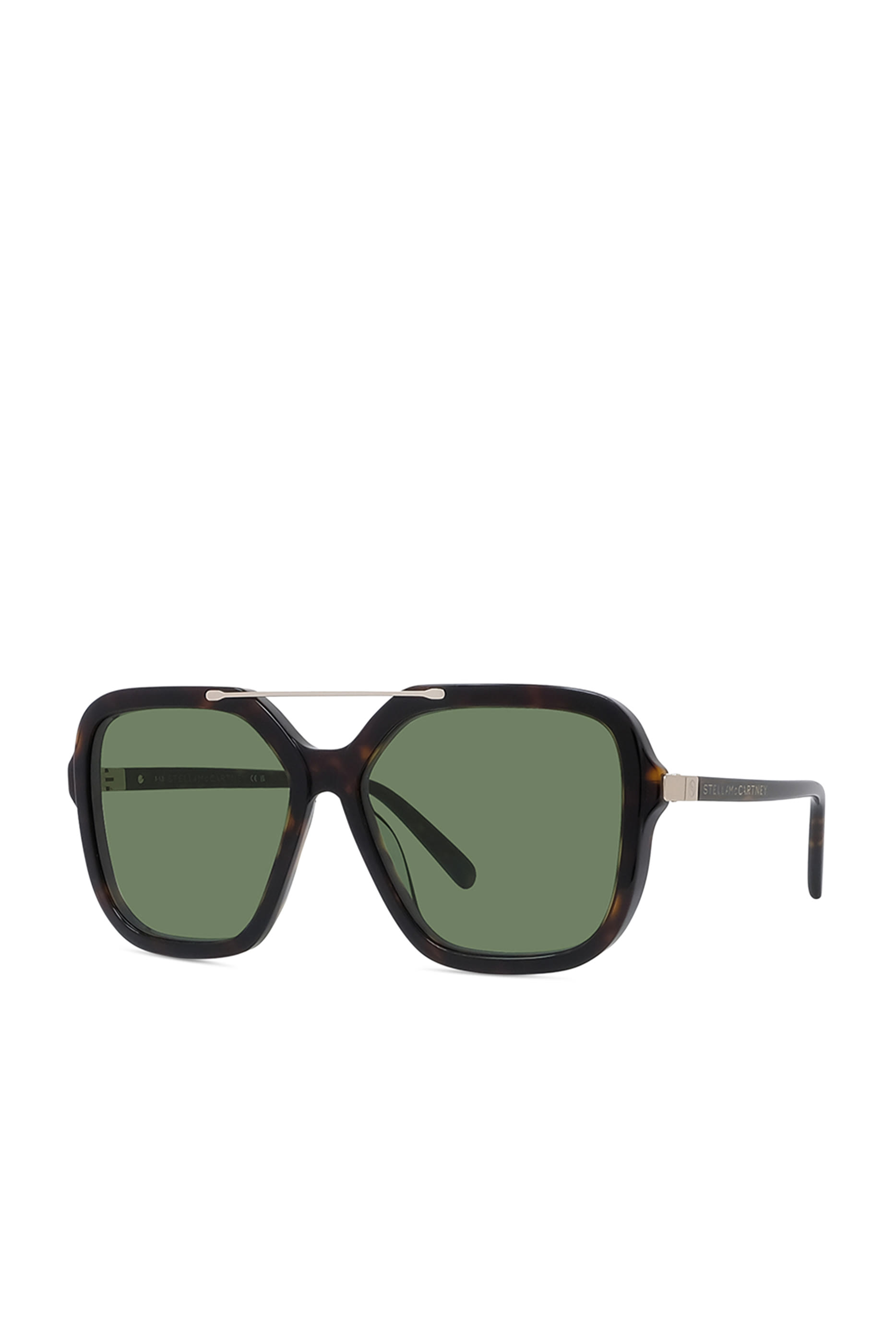 Oversized Square Metal Bar Sunglasses