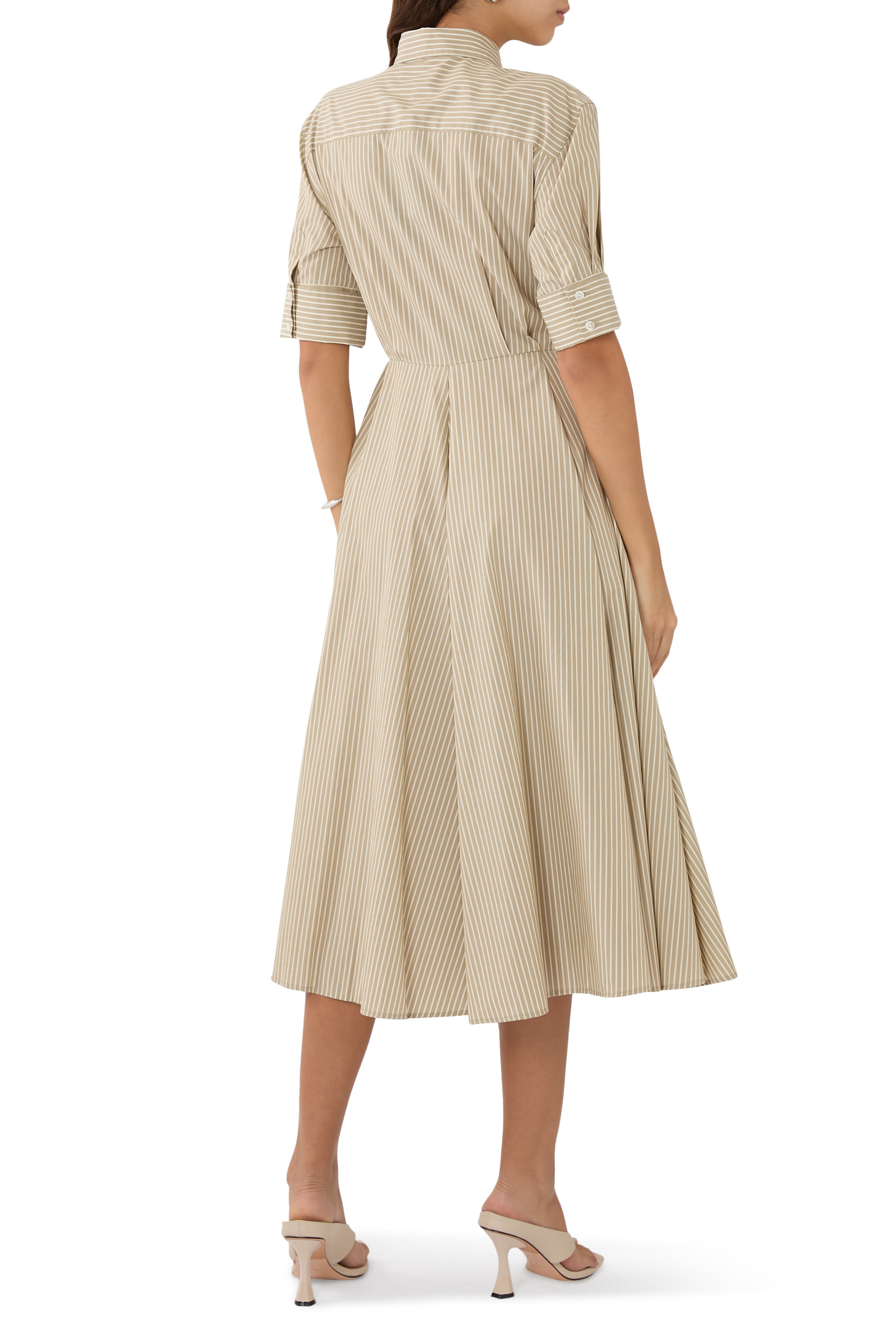  Aiden Stripe Poplin Dress 