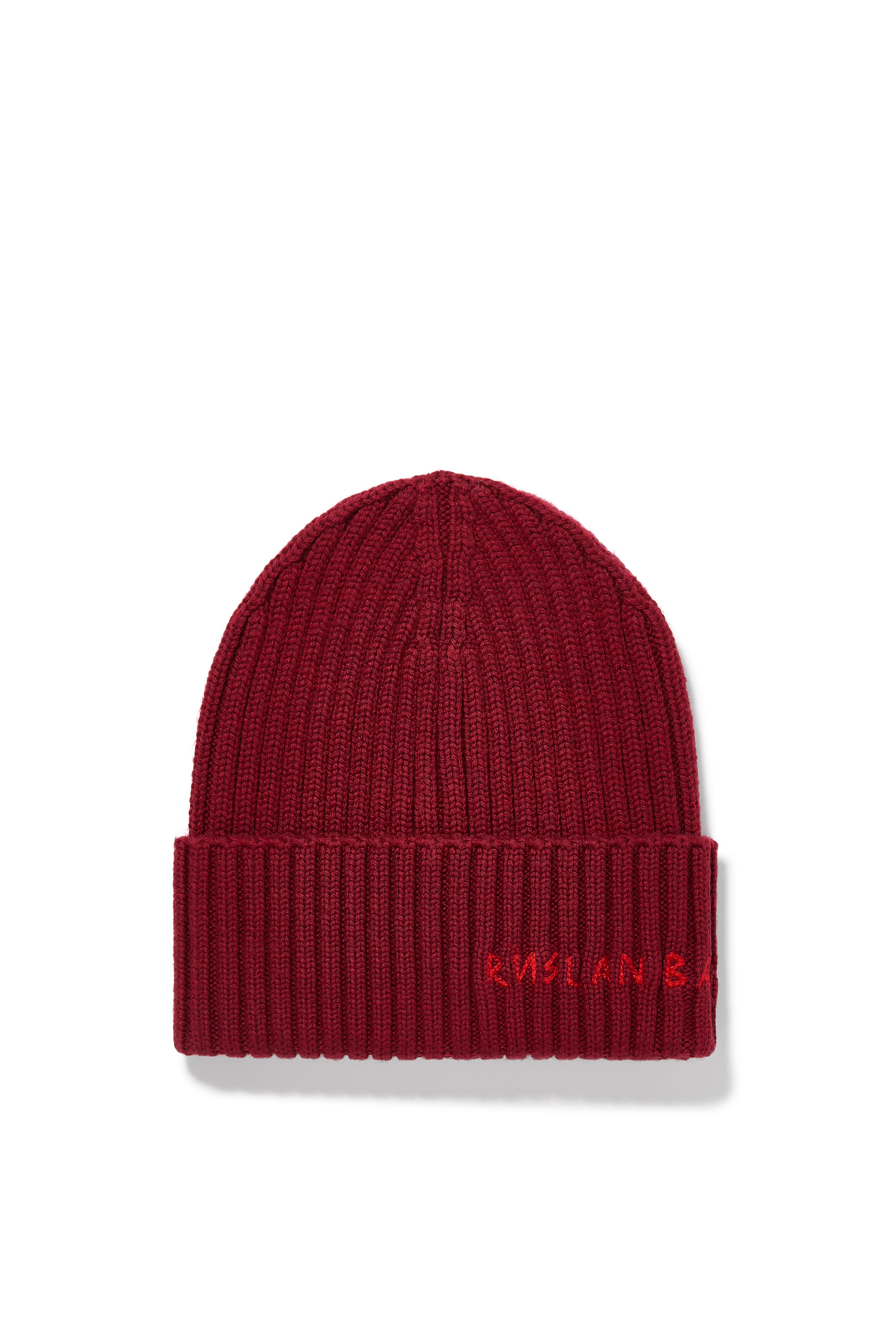 Monogram-Embroidered Wool Beanie
