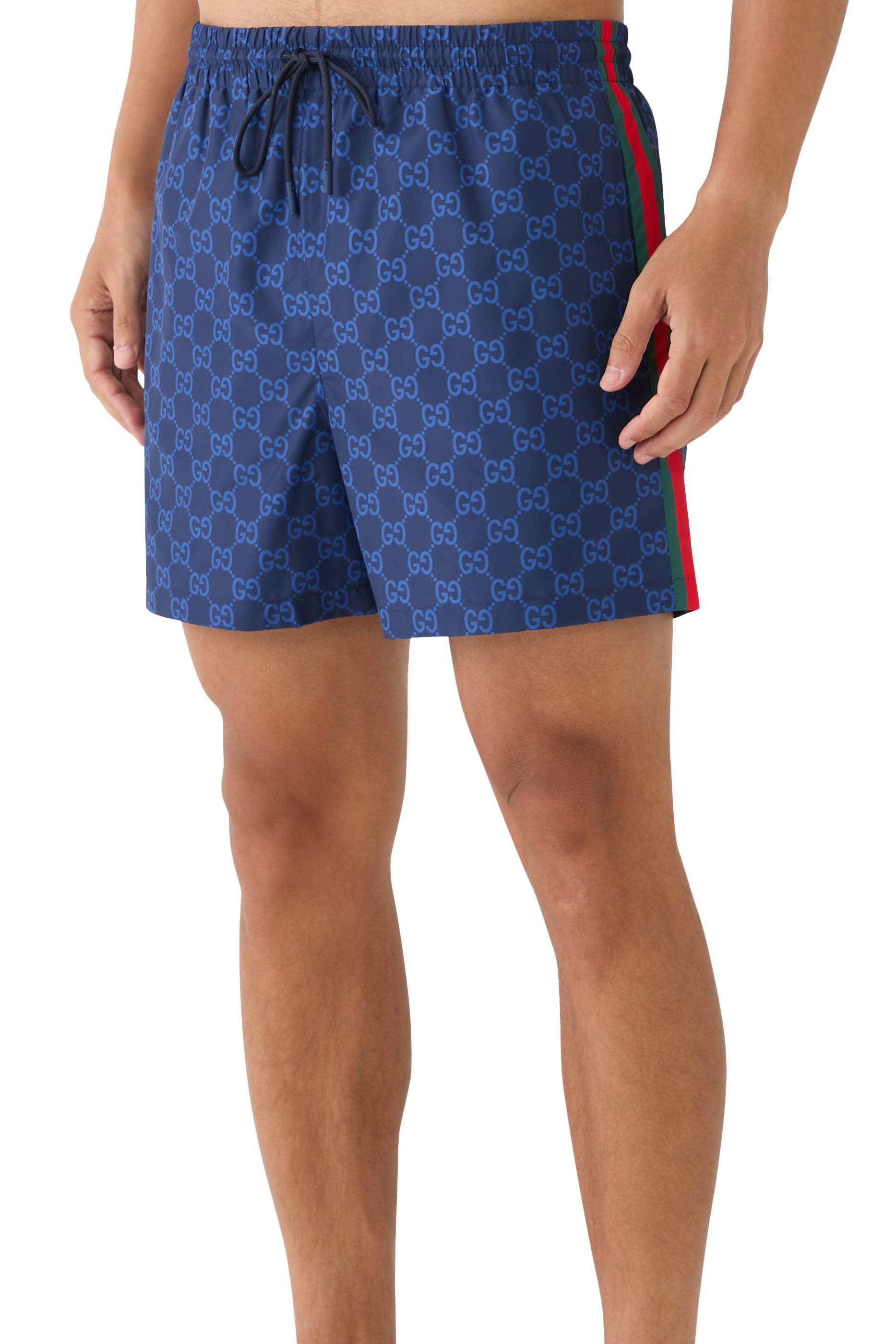 Printed Poplin Tech Swim Shorts