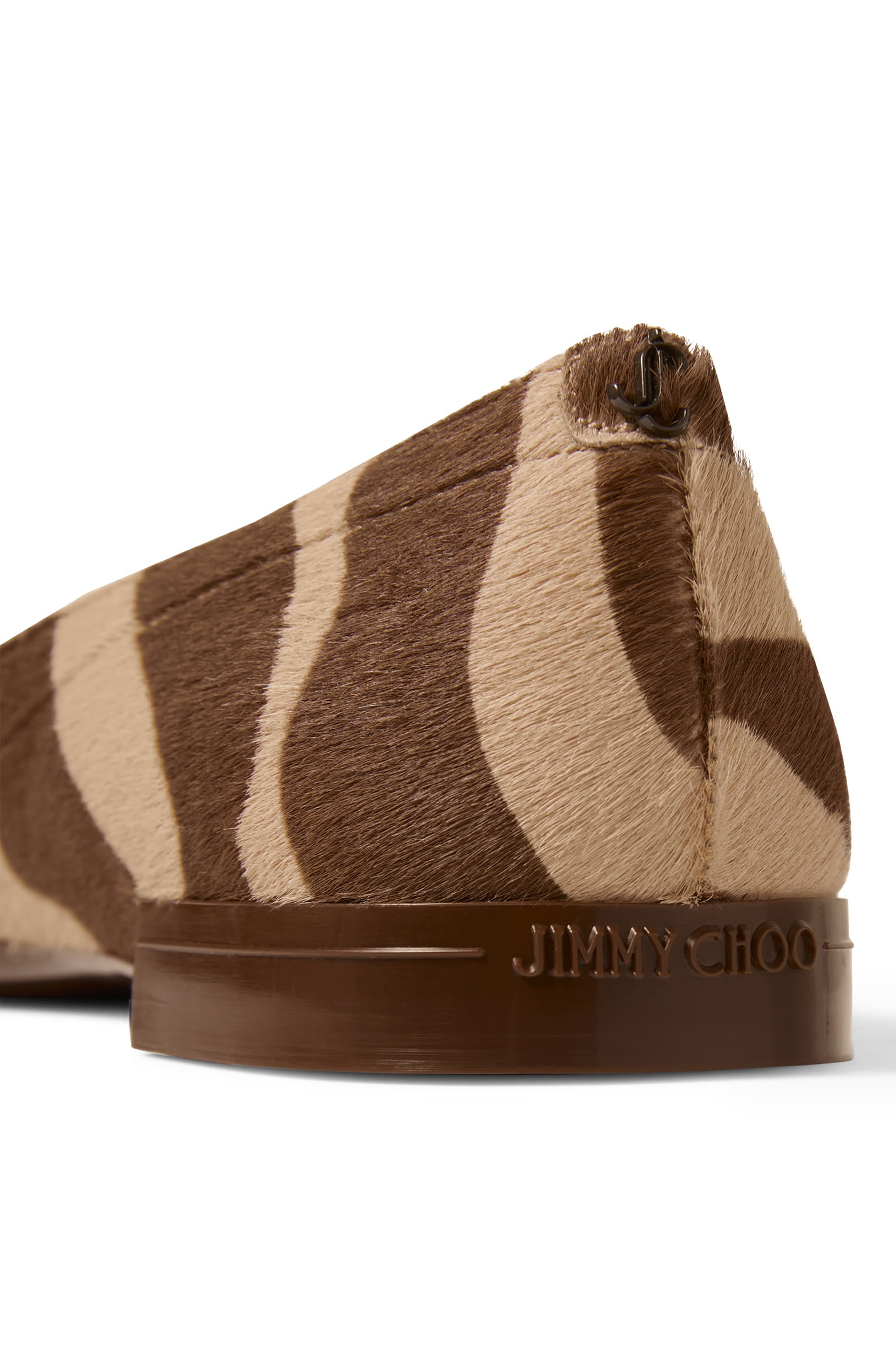  Scarlett Zebra-Printed Pony Ballerina Flats