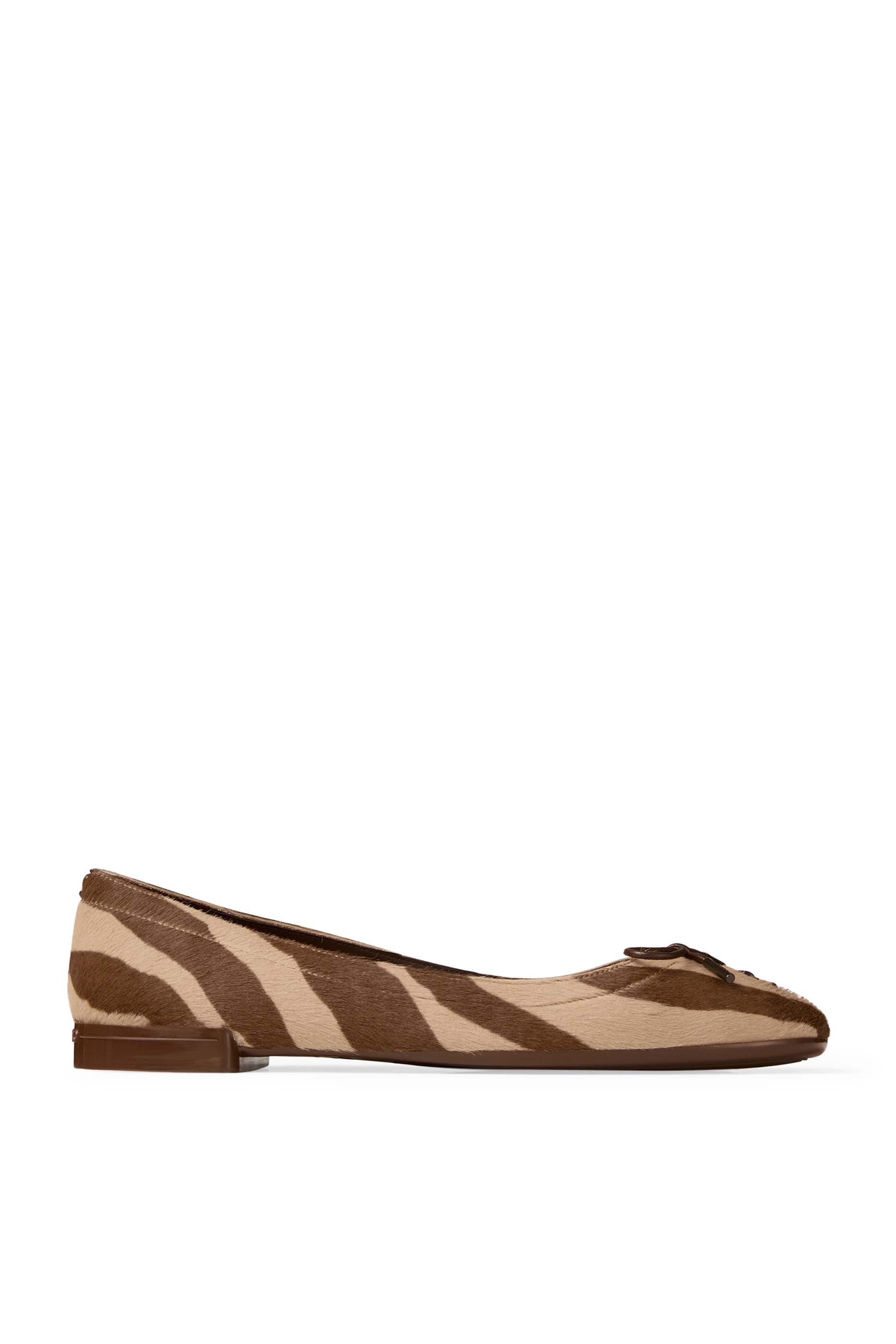  Scarlett Zebra-Printed Pony Ballerina Flats