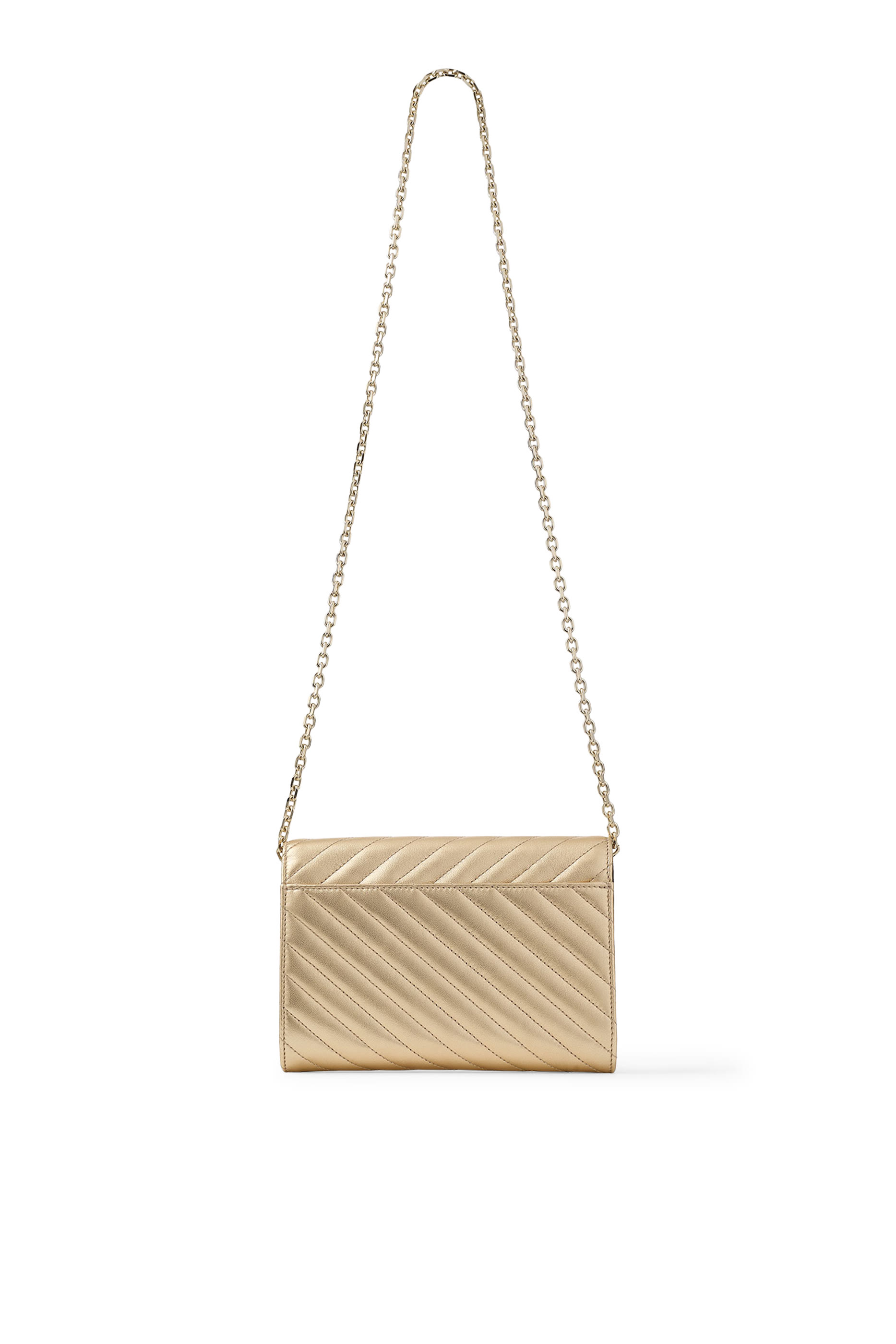 Logo Curve Clutch Bag