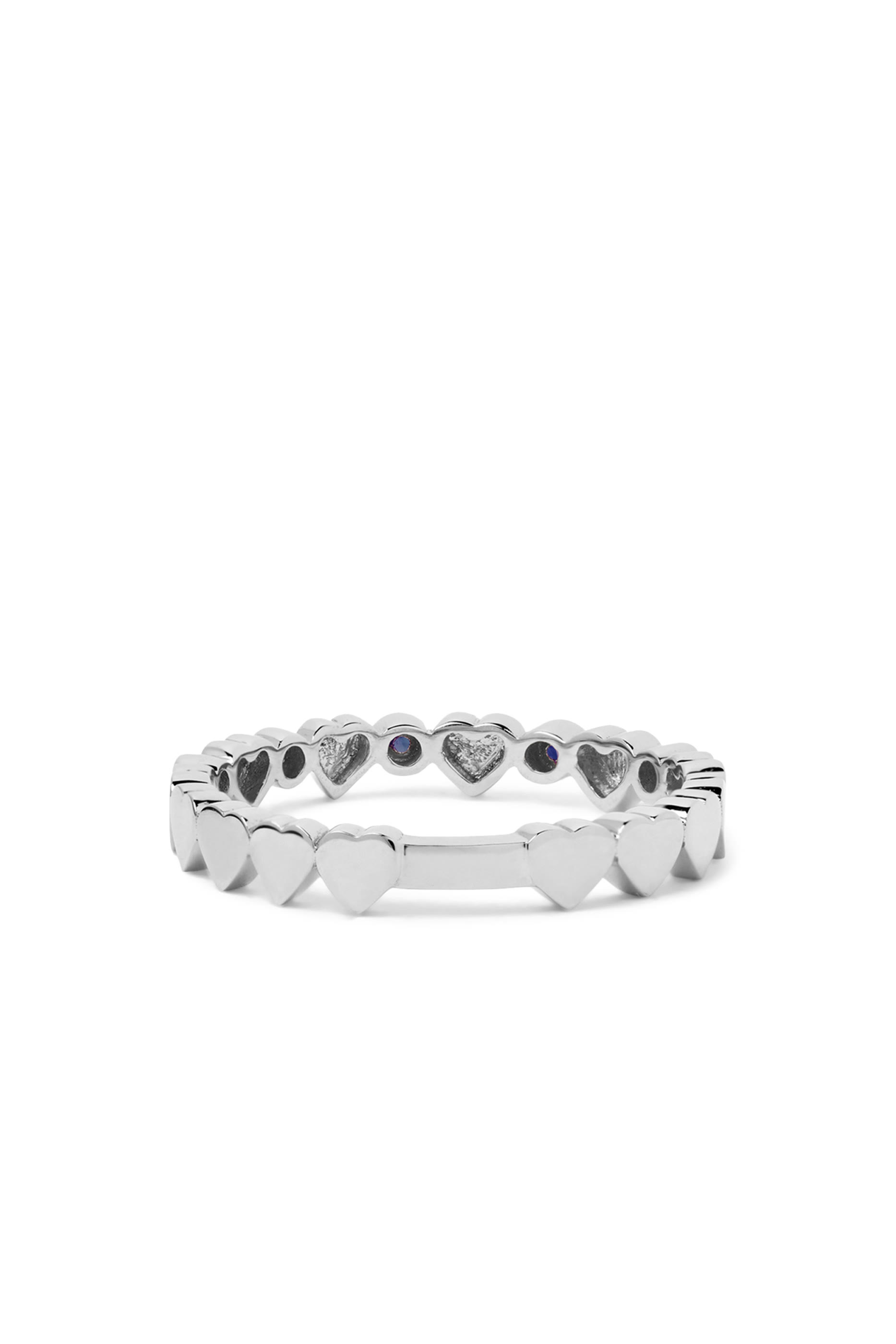 Love In Tokyo Ring, 18k White Gold & Blue Sapphire