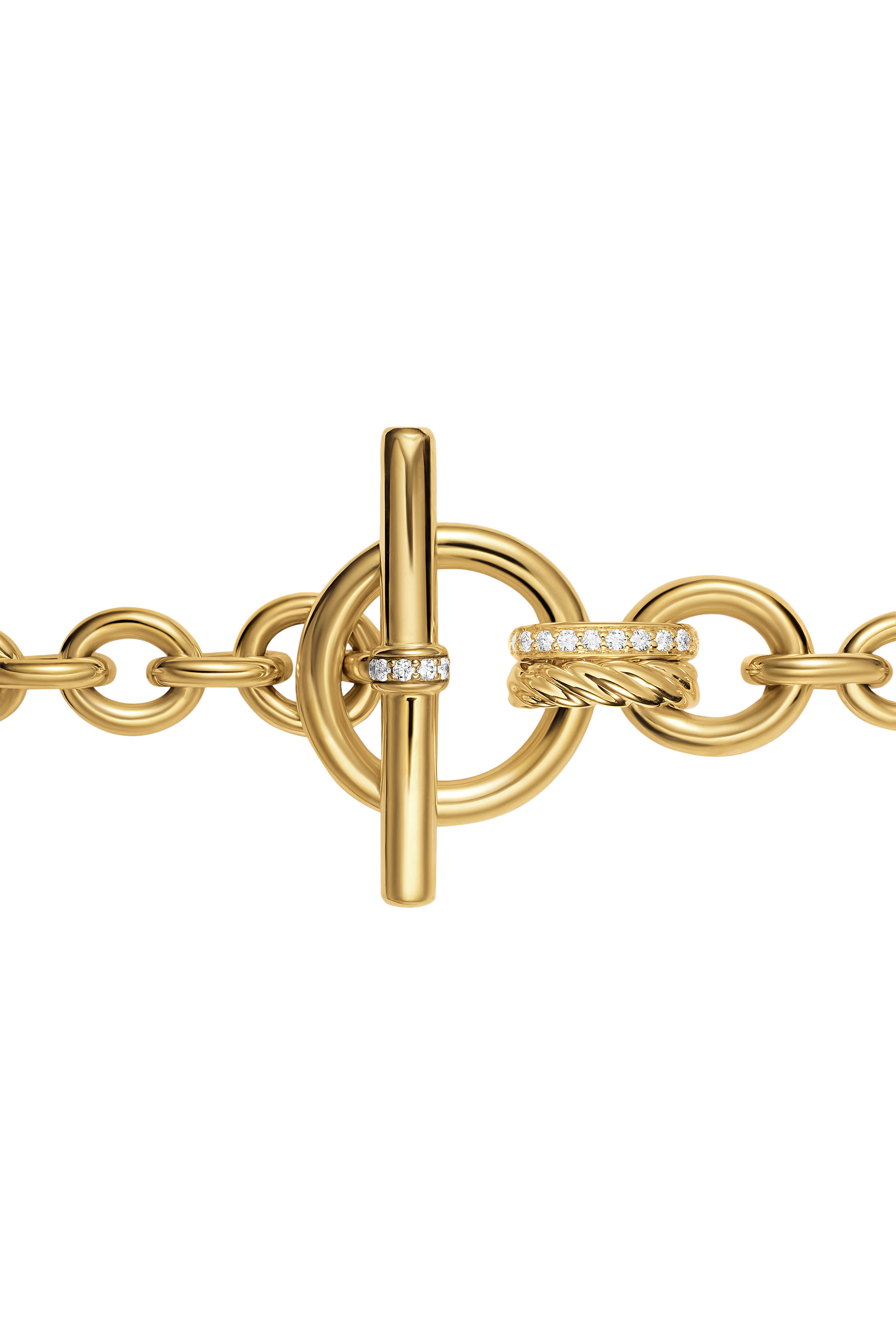 DY Mercer® Toggle Chain Necklace, 18K Yellow Gold & Diamonds