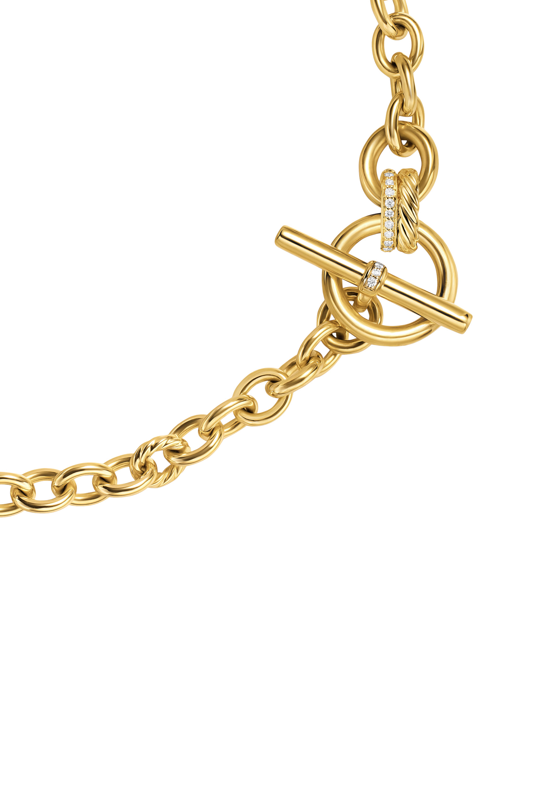 DY Mercer® Toggle Chain Necklace, 18K Yellow Gold & Diamonds