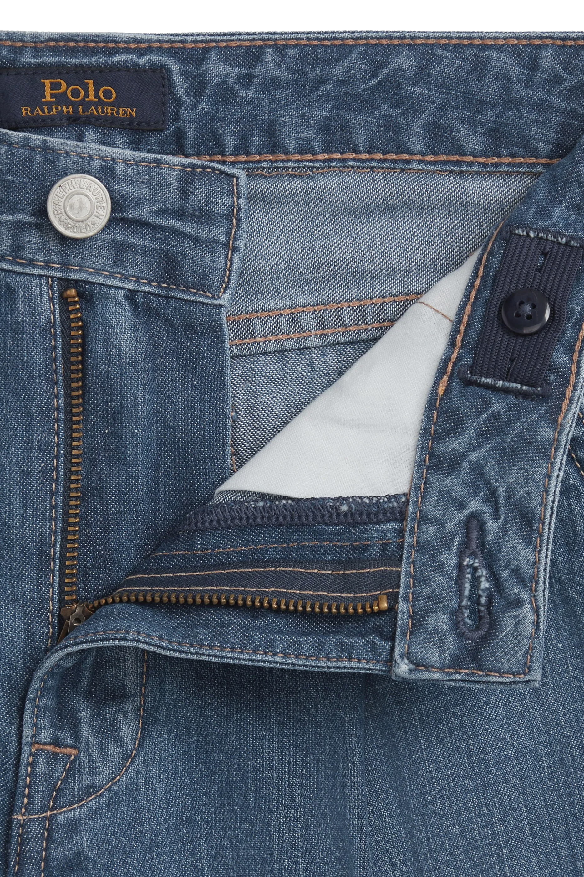 Kids Flat Front Wide Leg Denim Jeans