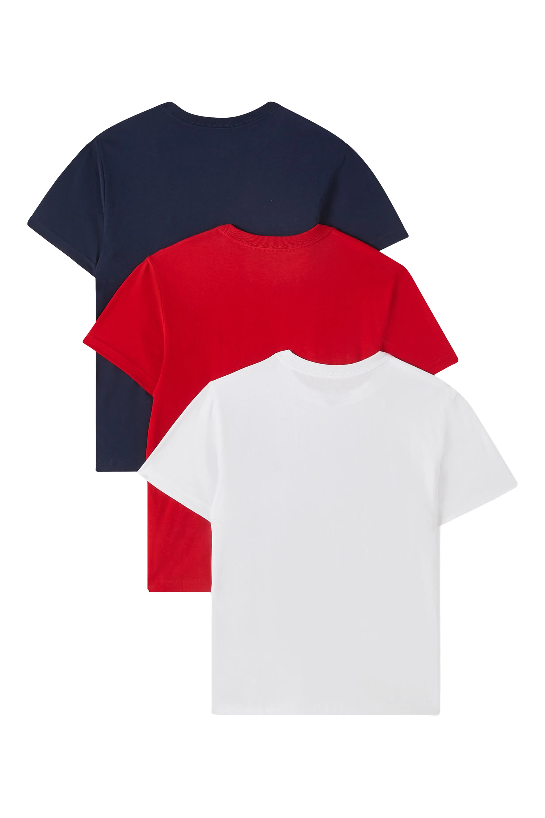 Kids Cotton Jersey Crewneck T-Shirt 3-Pack