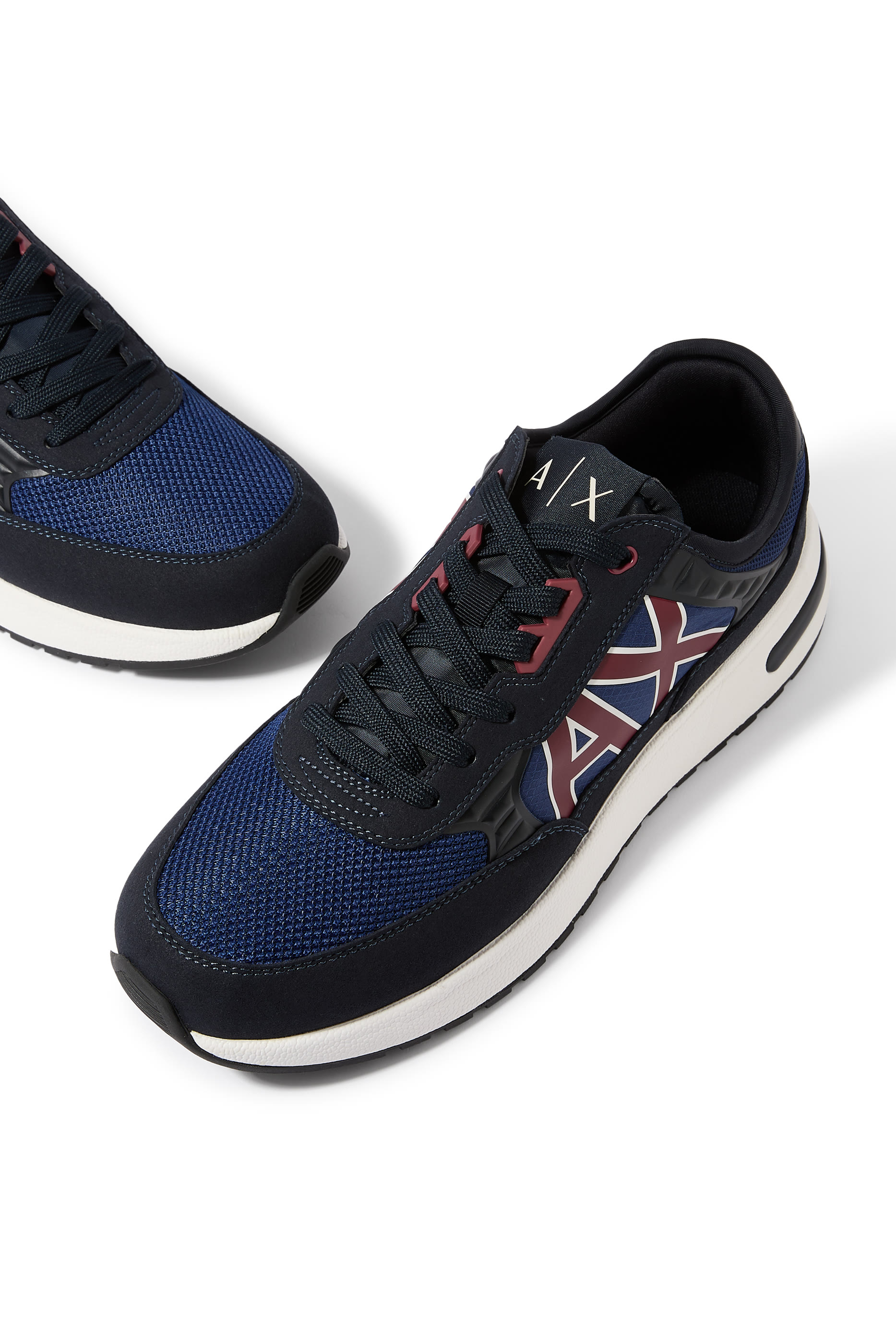  Lace Up 3D AX Logo Sneakers