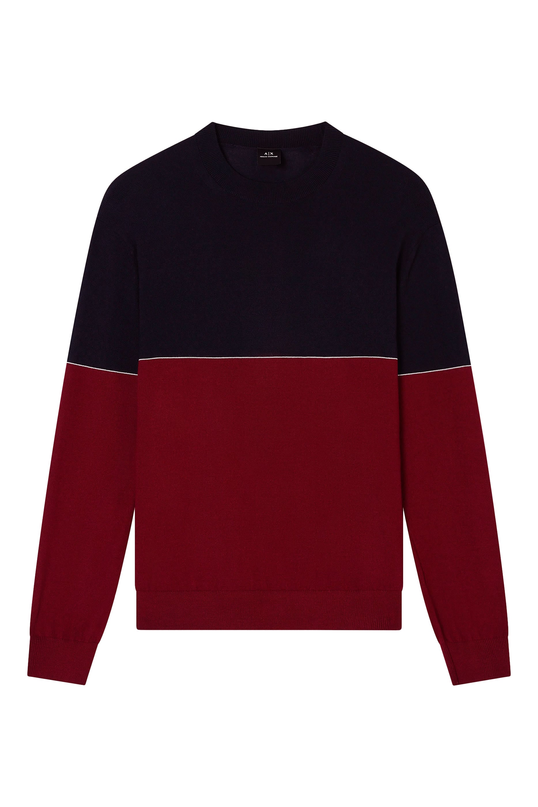 Round Neck Color Block Sweater