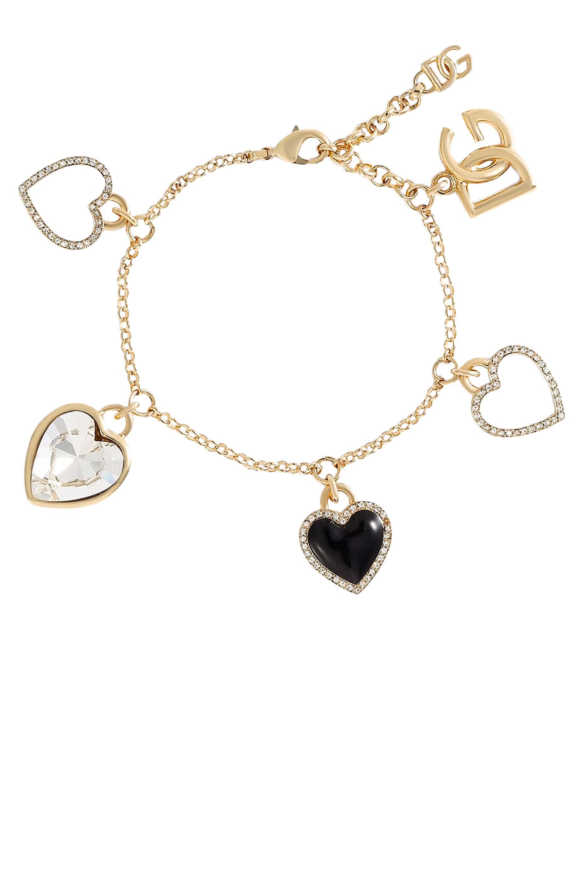 Italian Tailoring Bracelet with Heart Charms