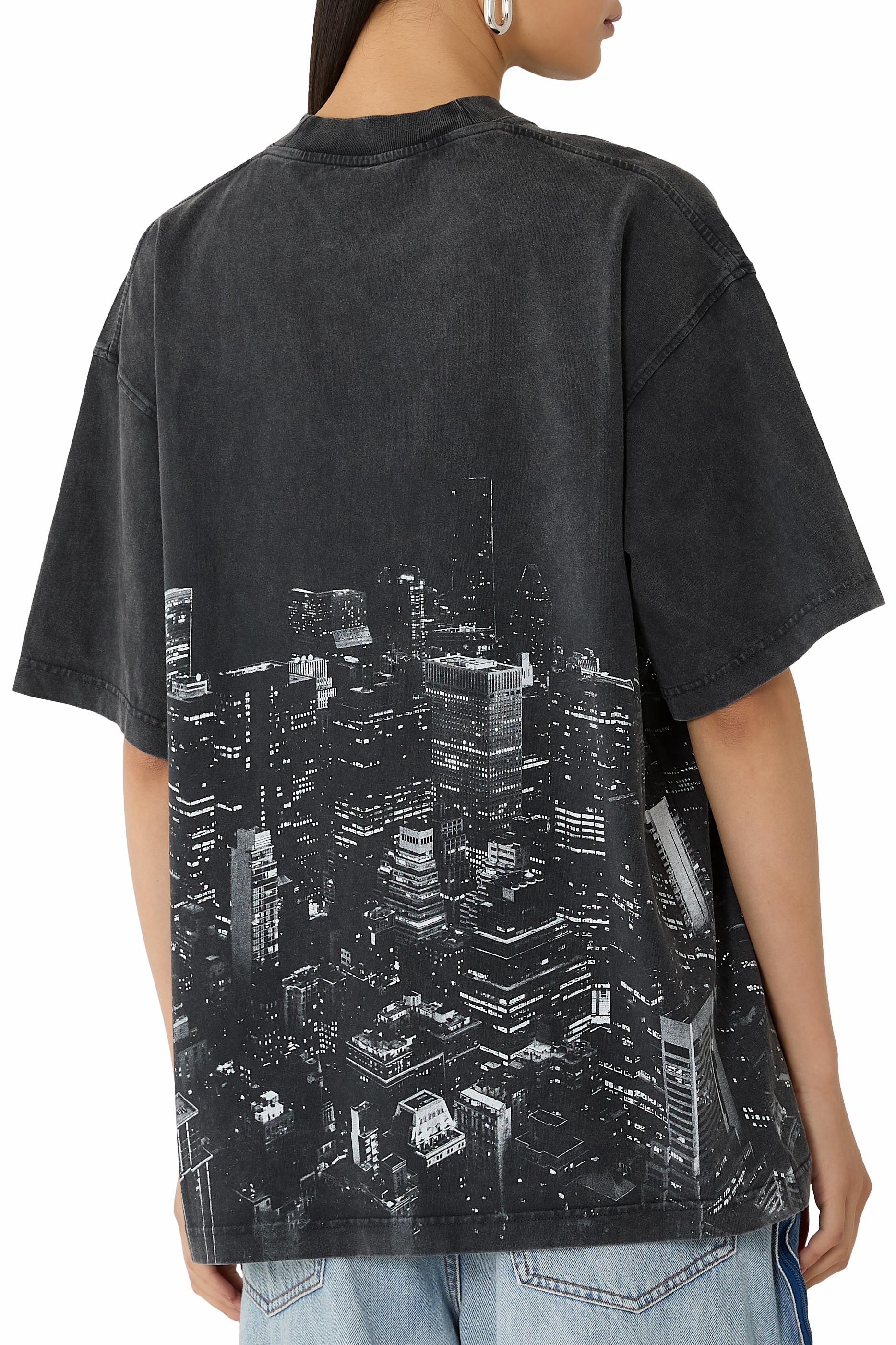 NY Skyline Crystal Hotfix T-Shirt