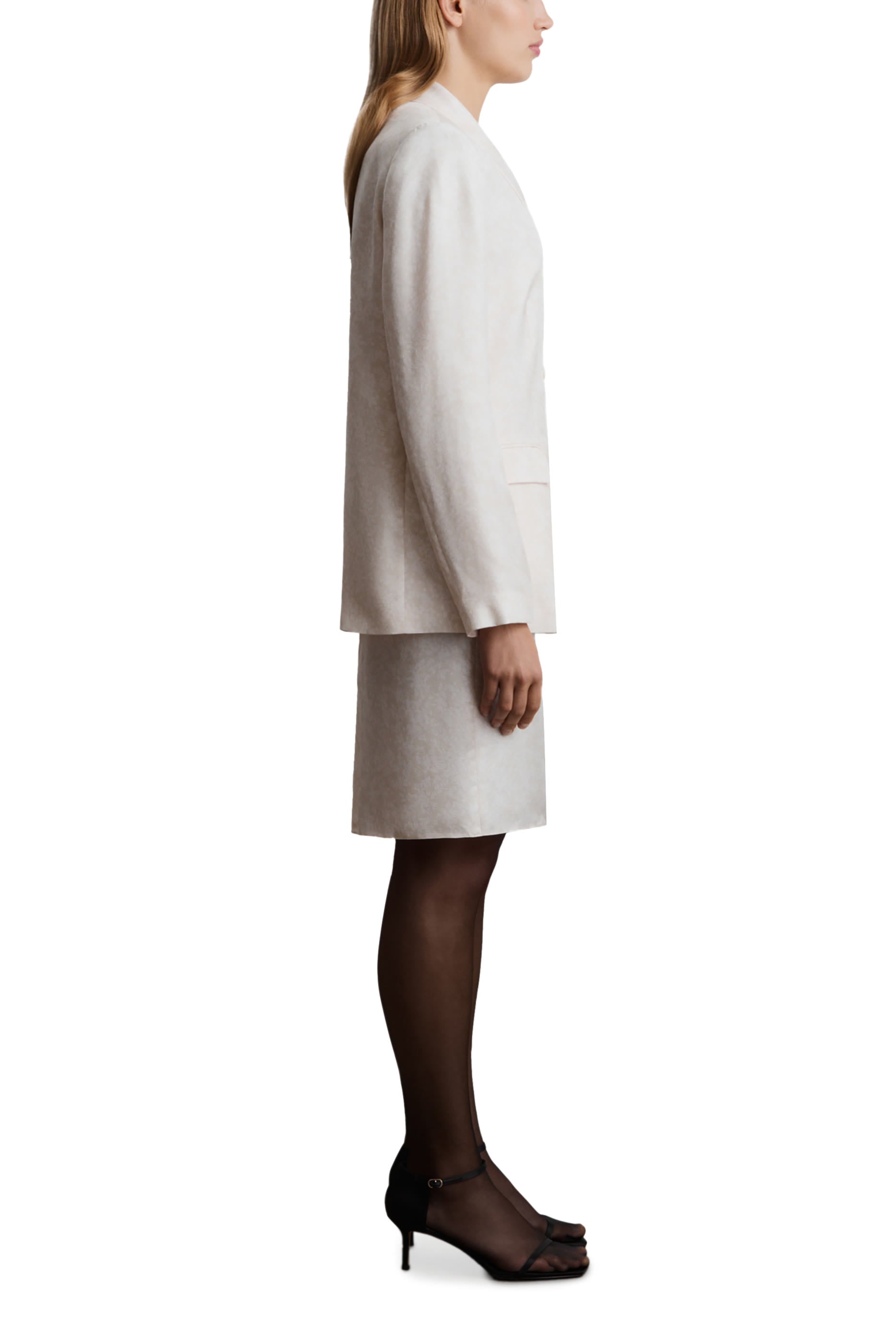 Double-Breasted Linen Blazer
