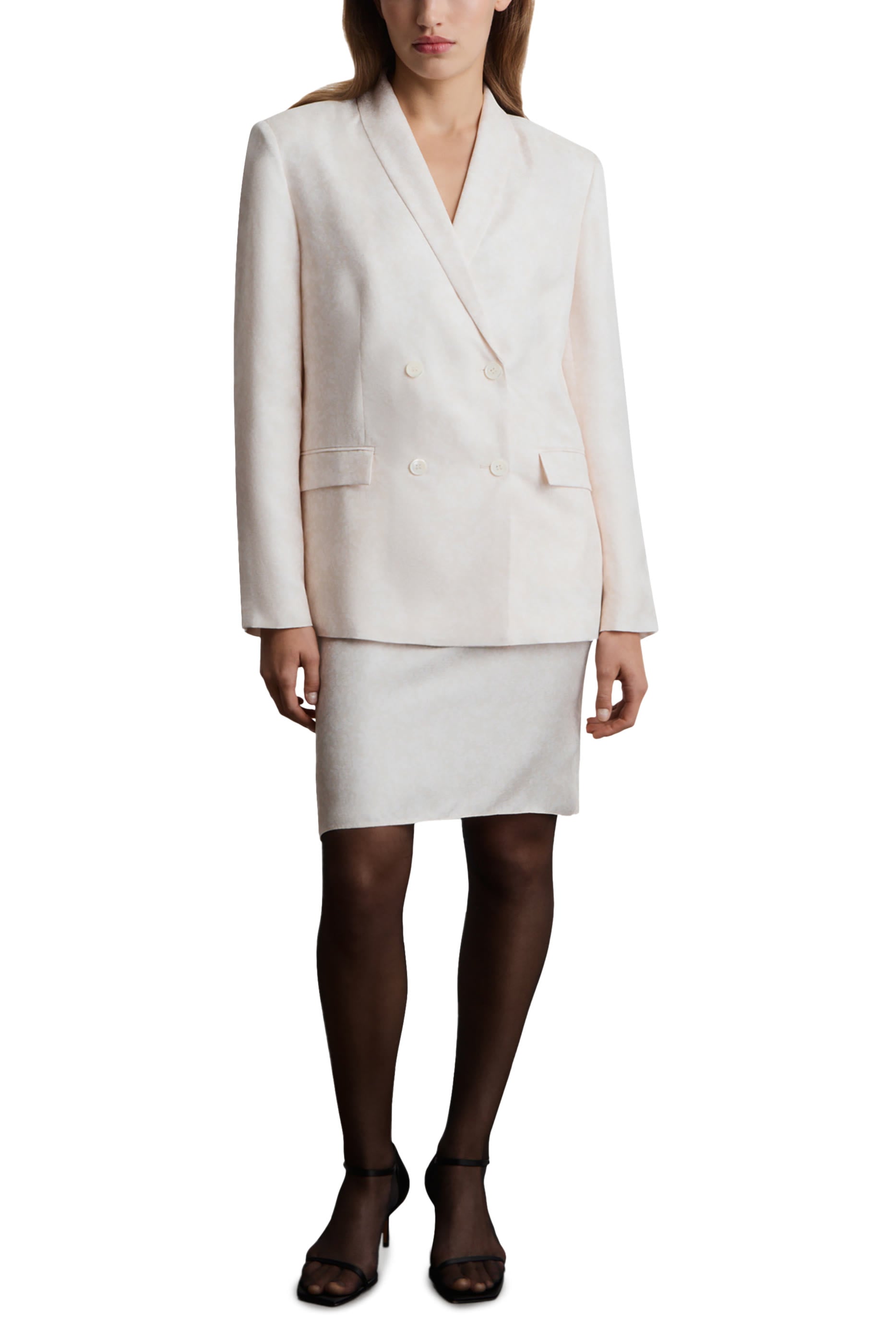 Double-Breasted Linen Blazer