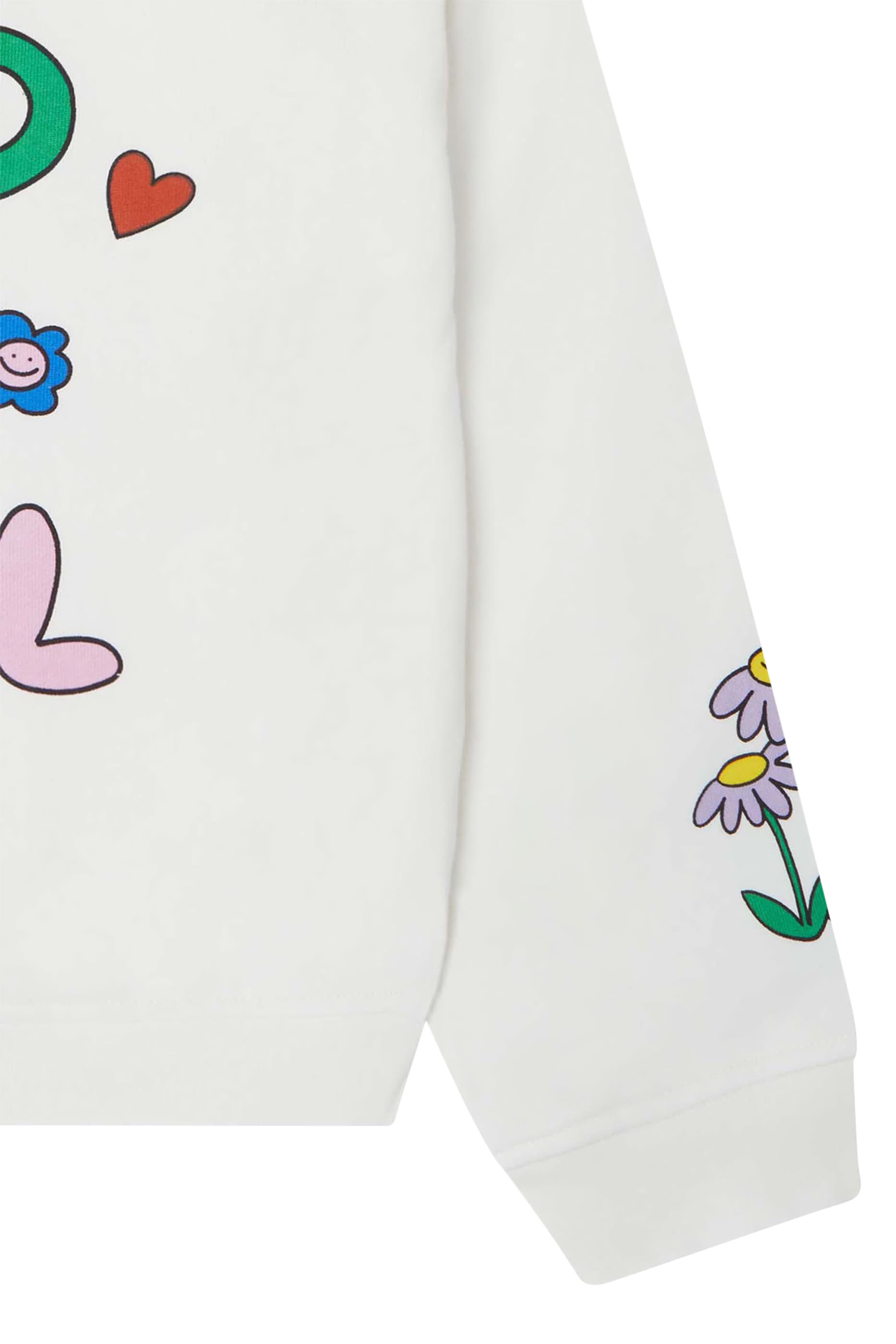 Kids  Flower Graphic Zip-Up Hoodie