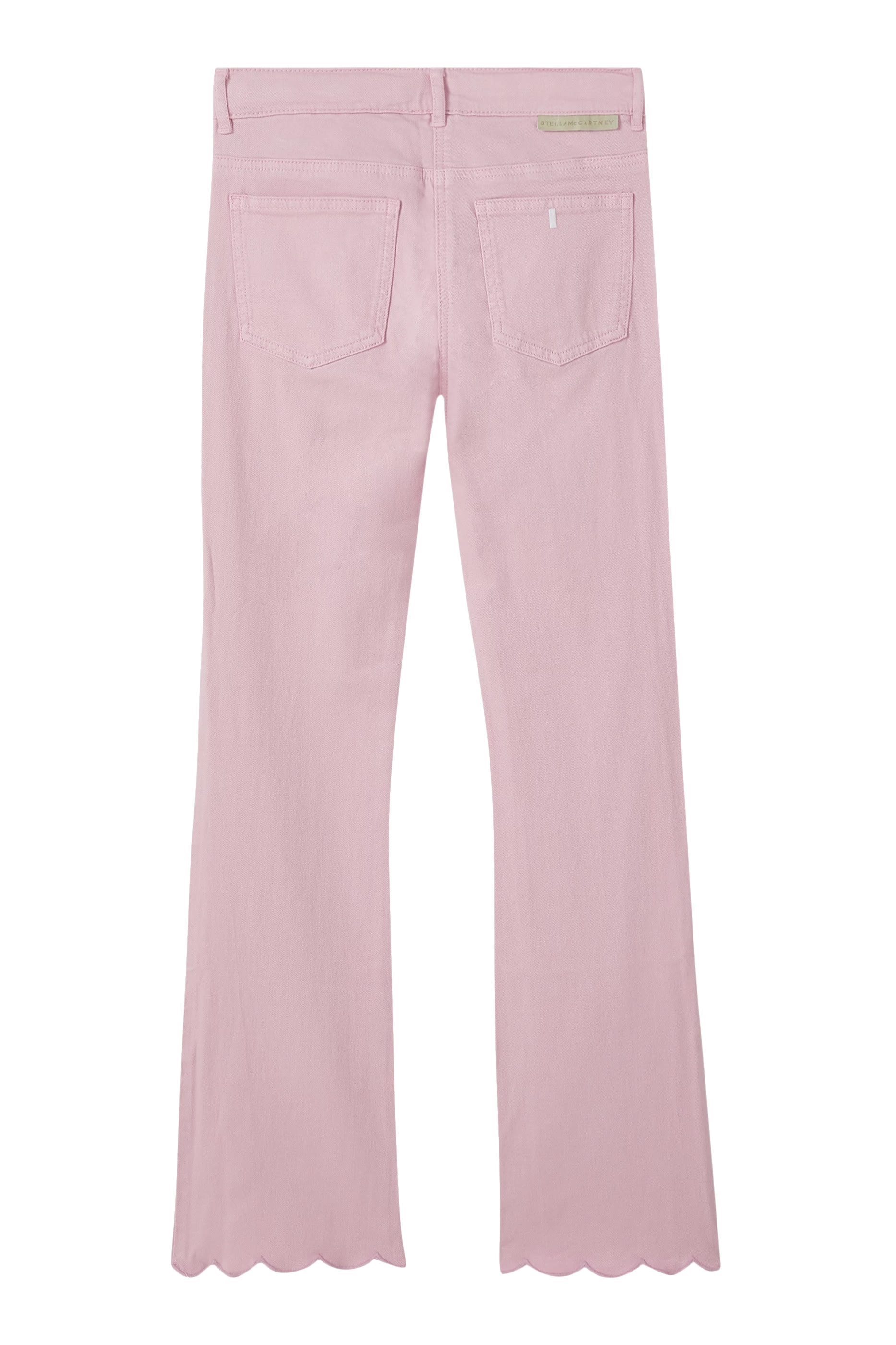 Kids Scallop Trim Denim Jeans