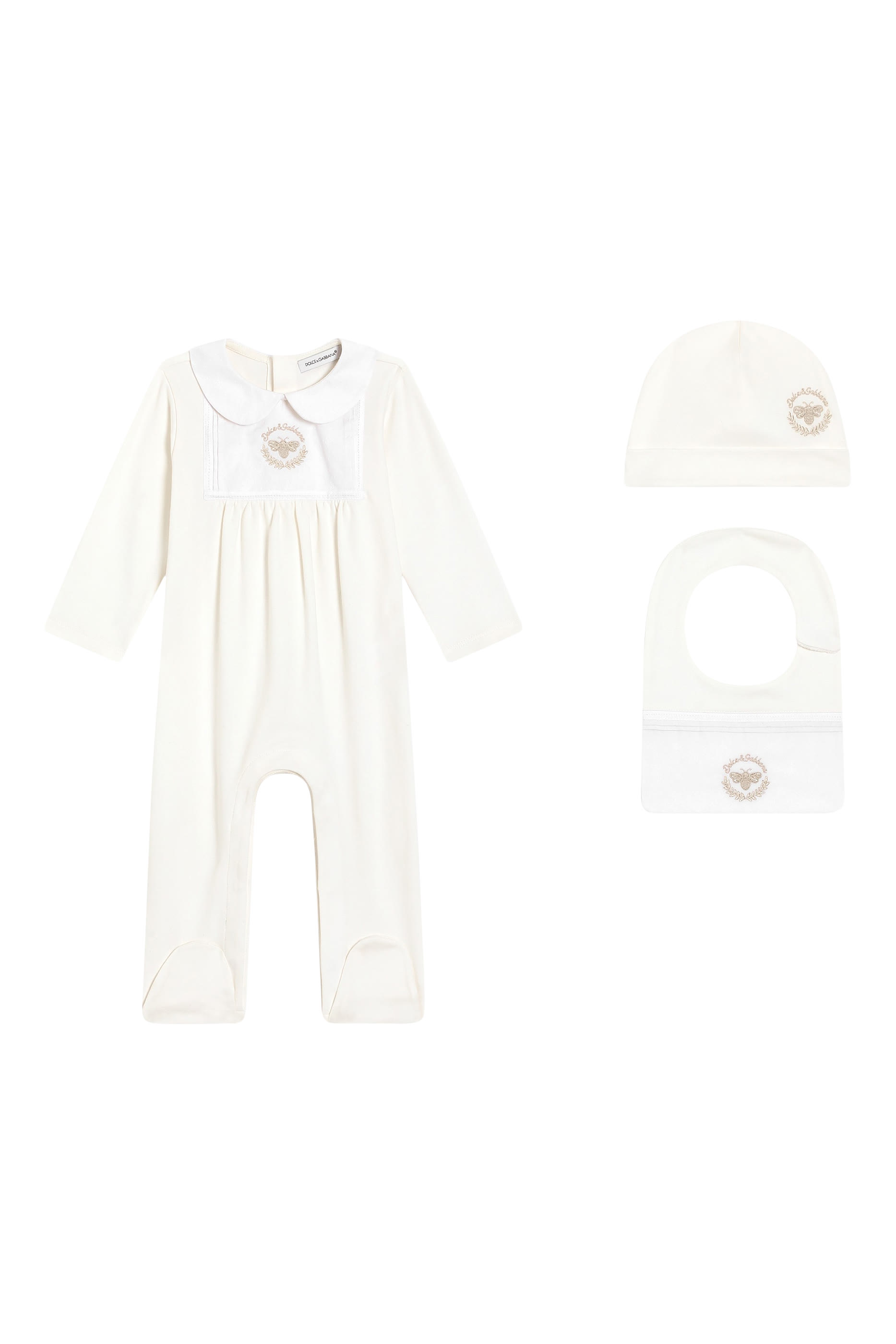 Kids 3-Piece Gift Set in Interlock and Jacquard with DG Embroidery