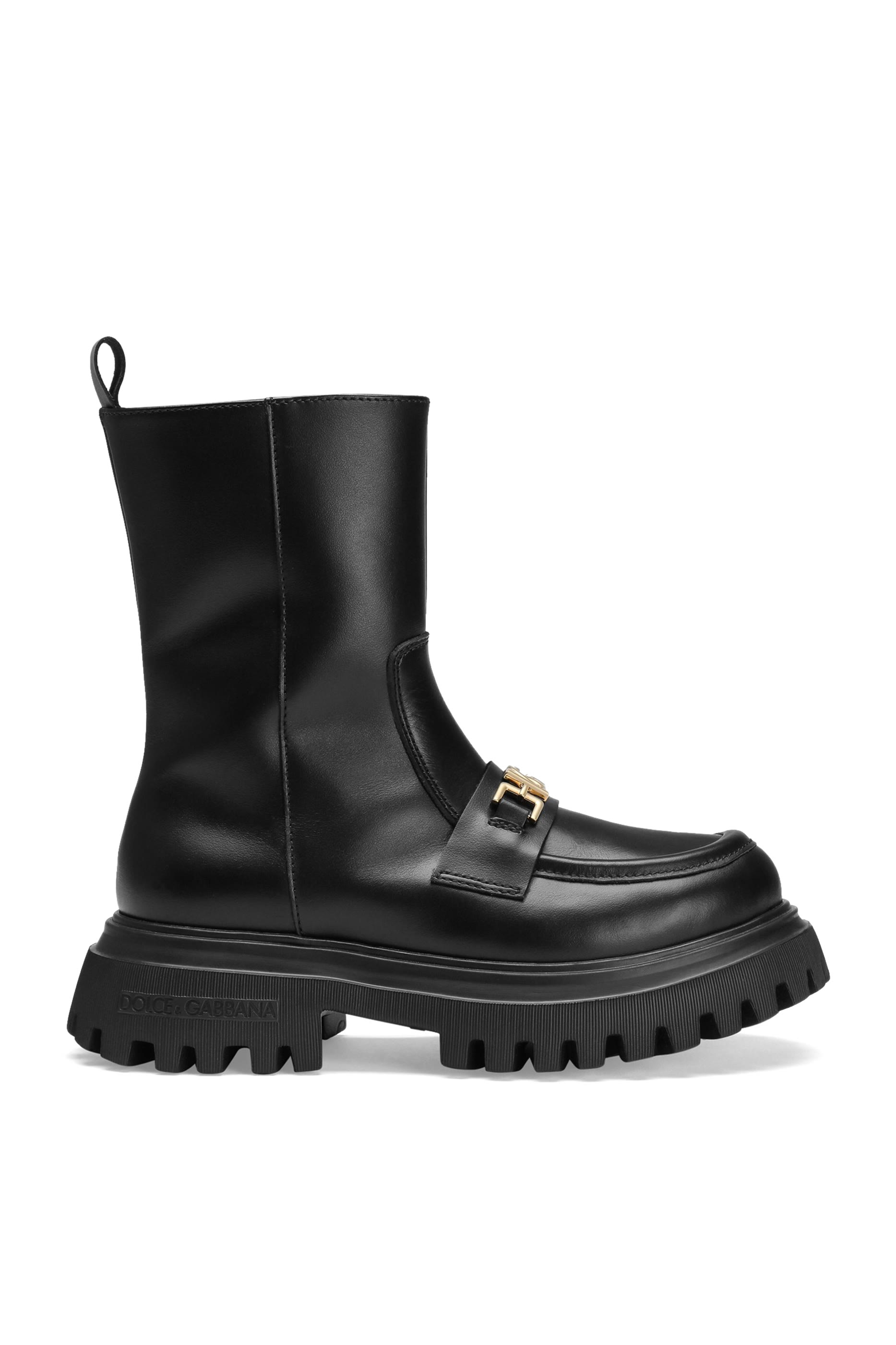 Kids Nappa Calfskin Ankle Boots