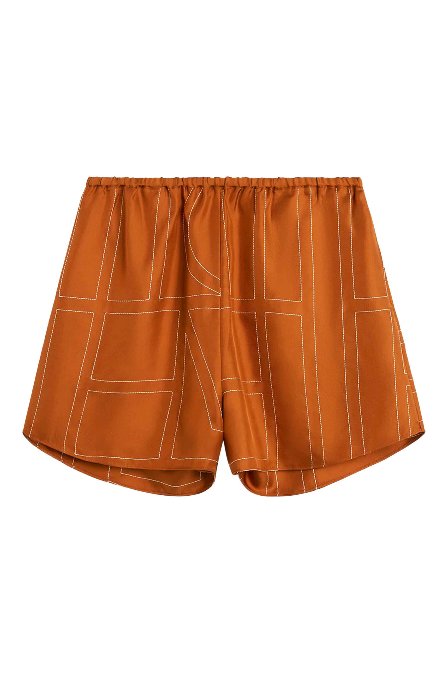 Monogram Silk Pajama Shorts
