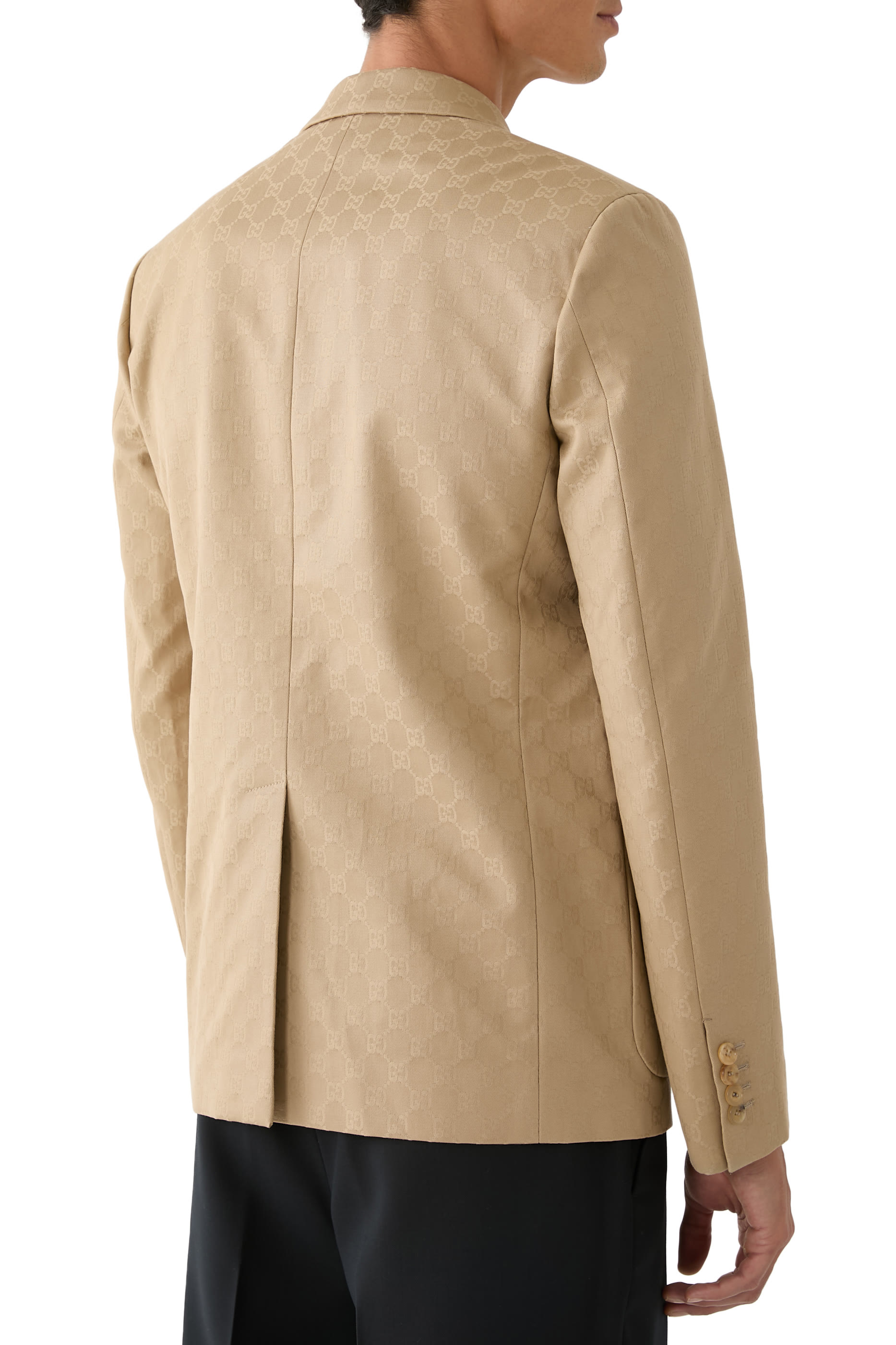 GG Cotton Gabardine Jacquard Jacket 