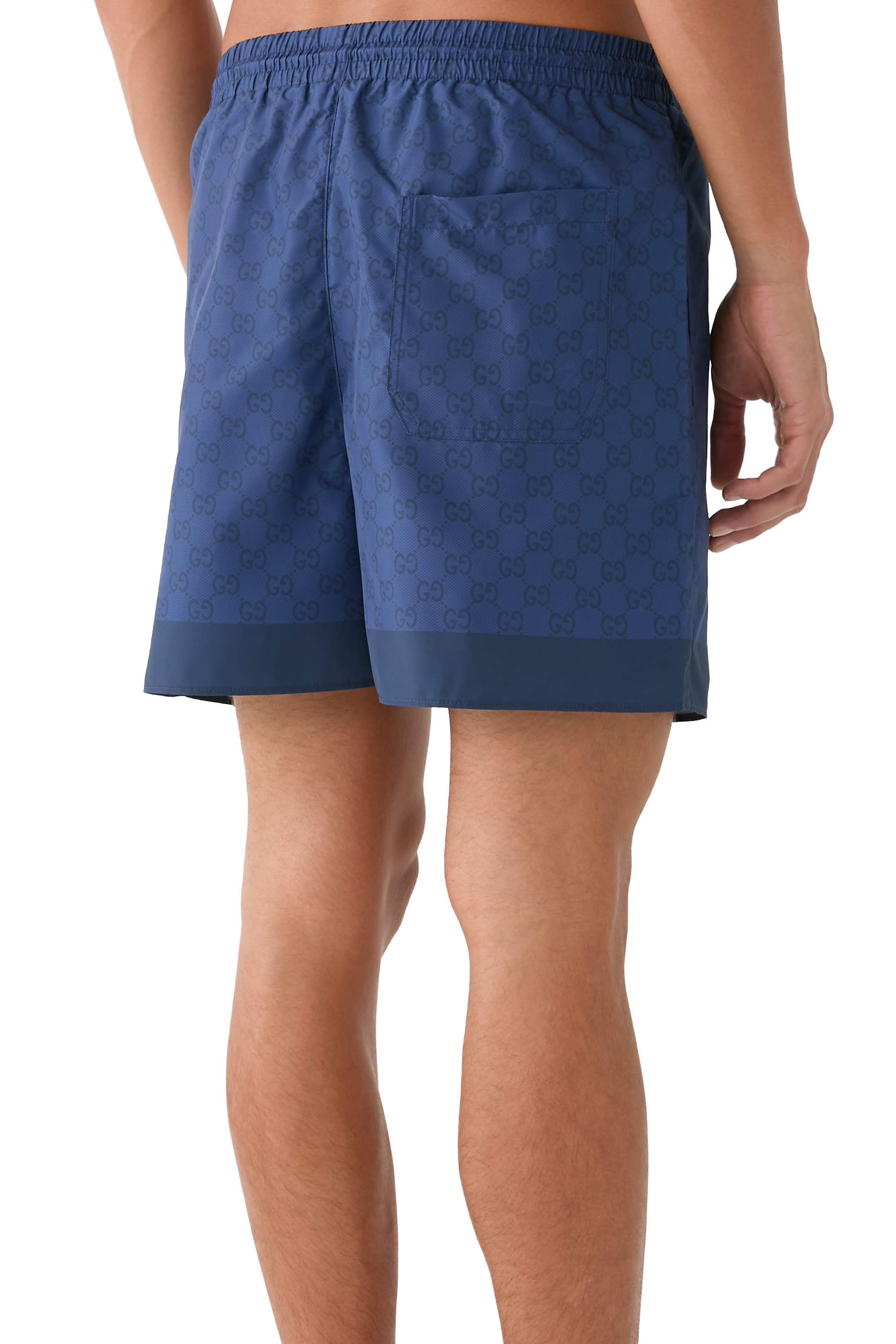 Printed Technical Poplin Swim Shorts