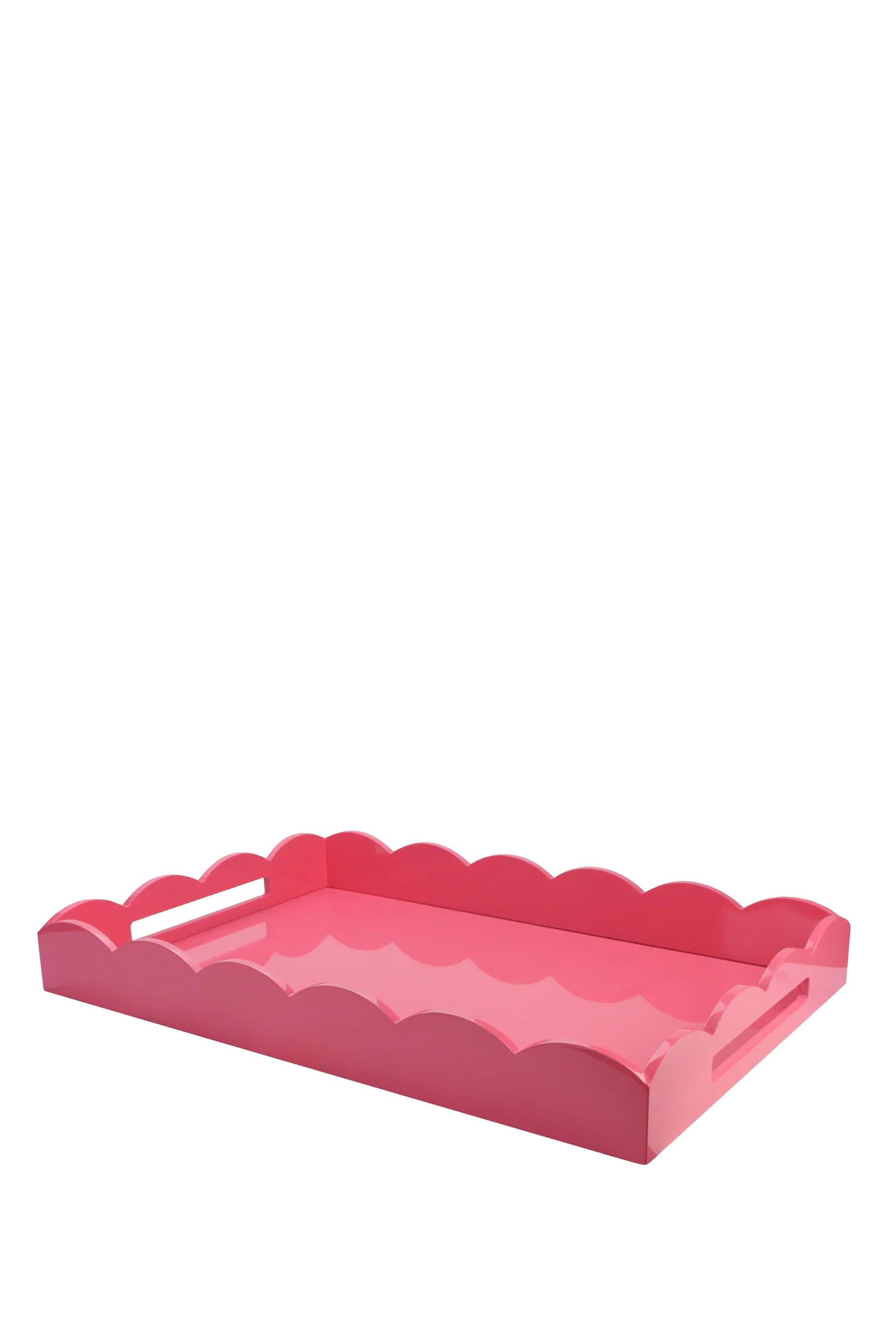Lacquered Scalloped Tray