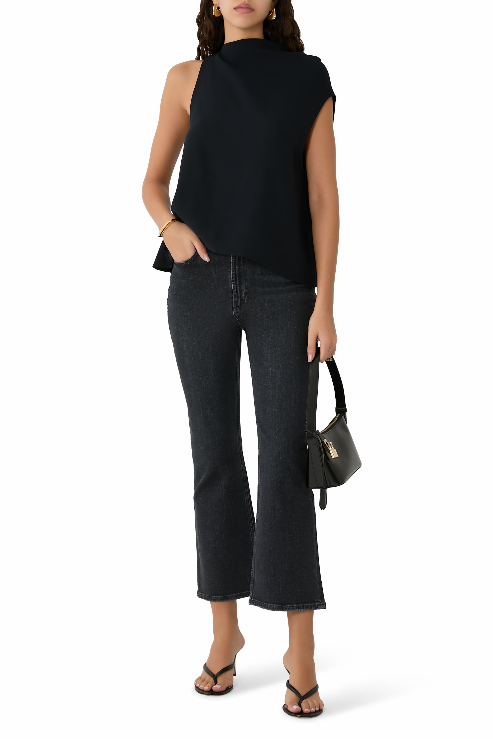 Sunset Crop Slim Flared Jeans 