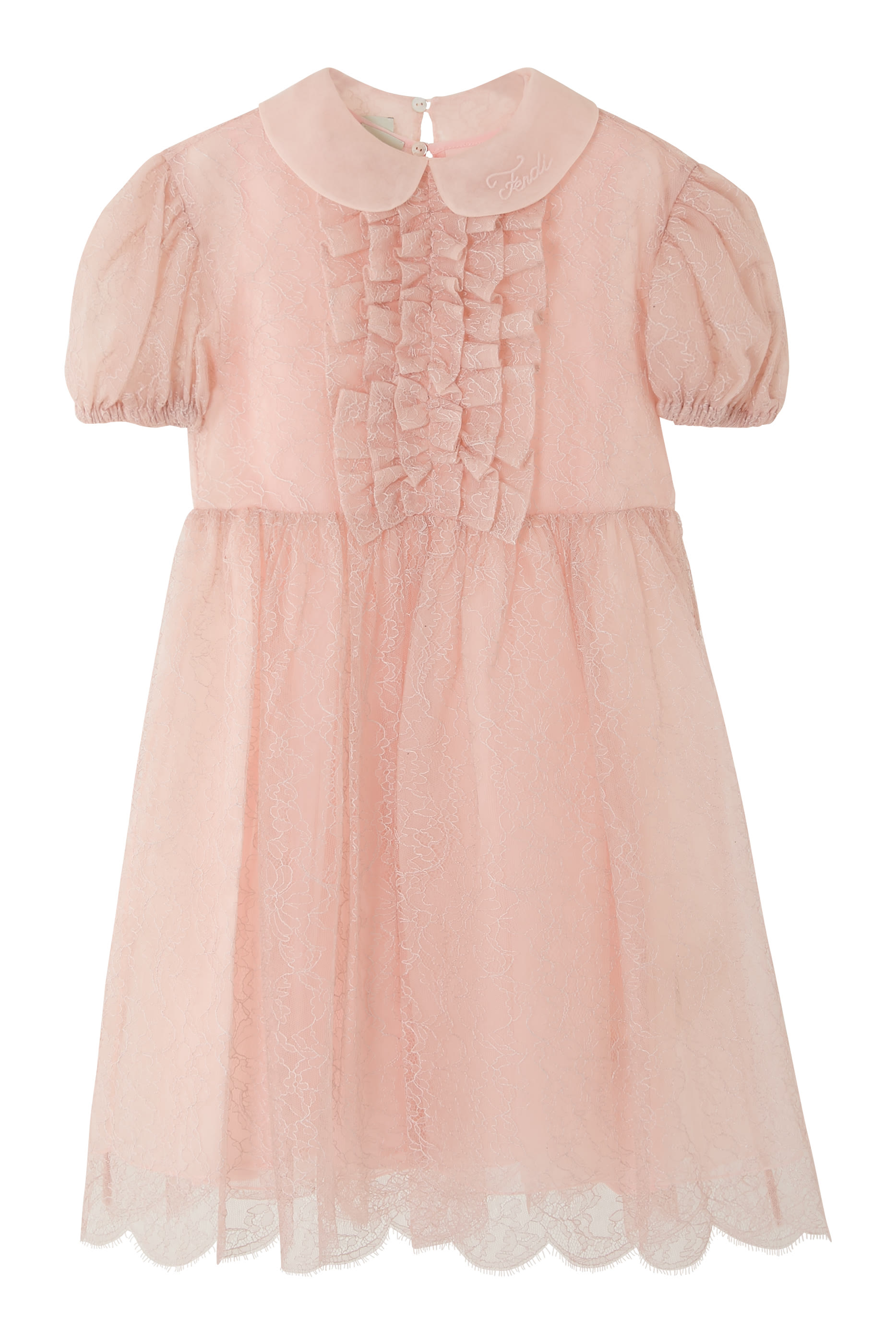 Kids Tulle Short‑Sleeve Dress