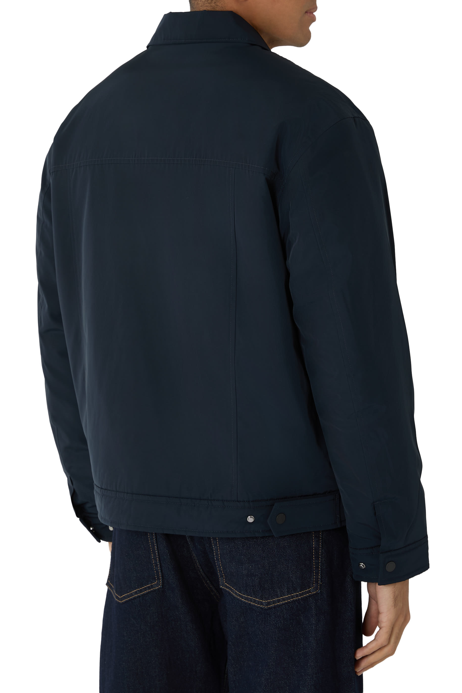 Button-Fastening Shirt Jacket