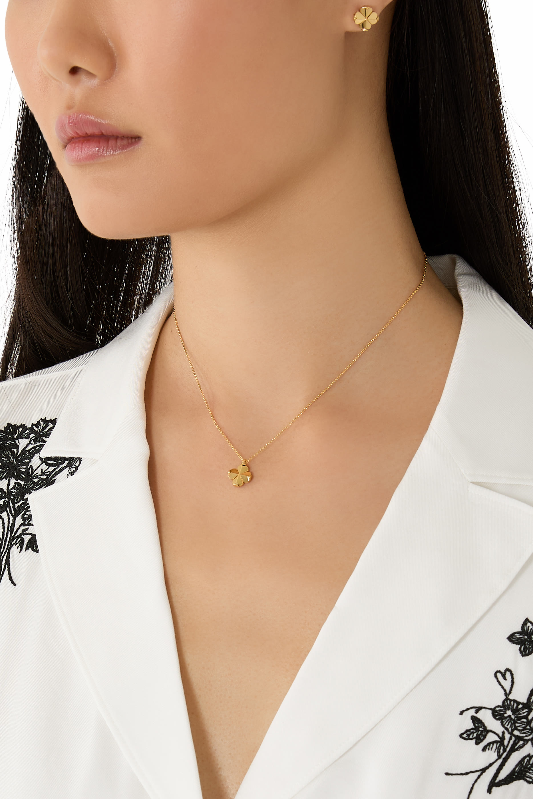 Spade Flower Studs