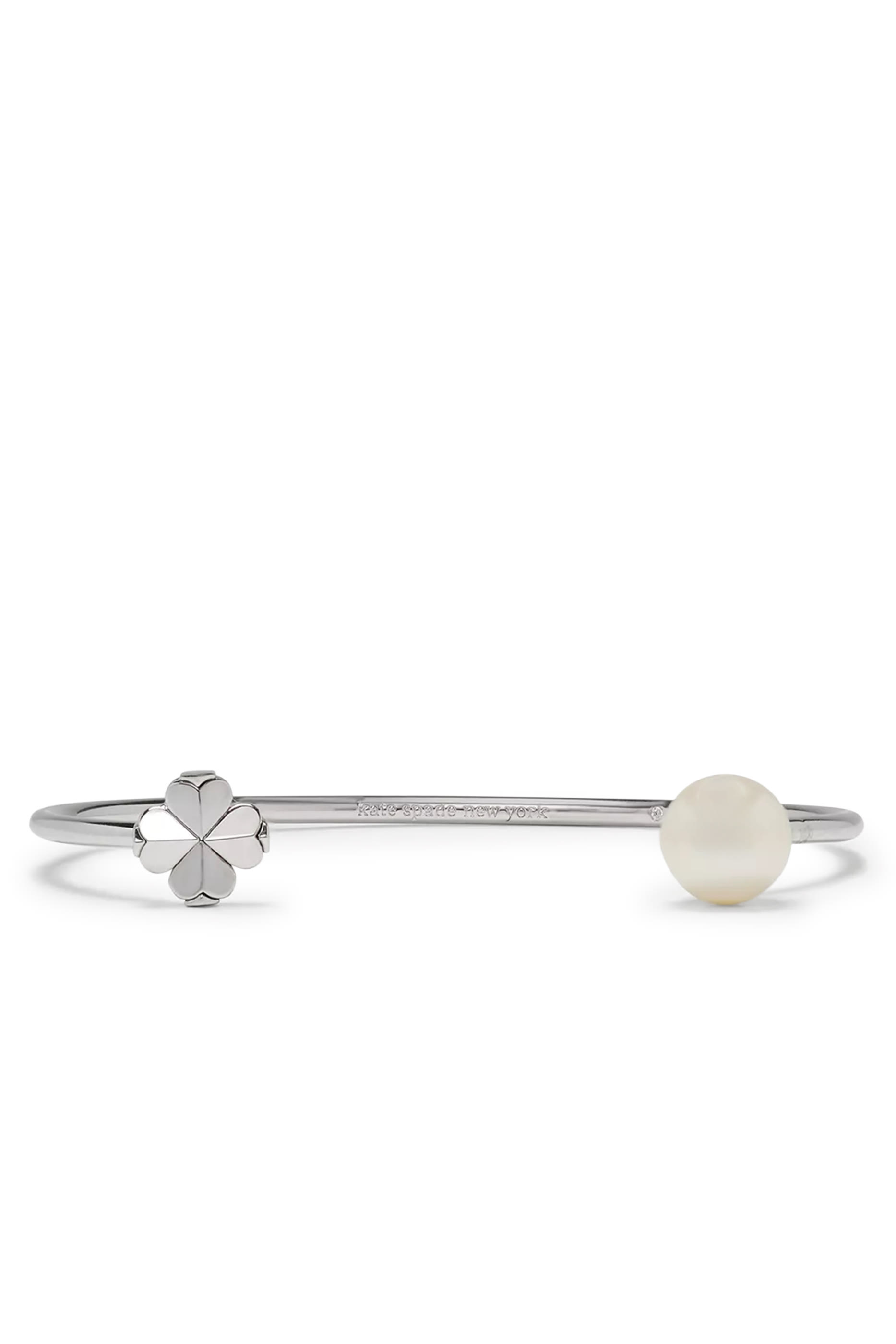 Spade Flower Pearl Cuff