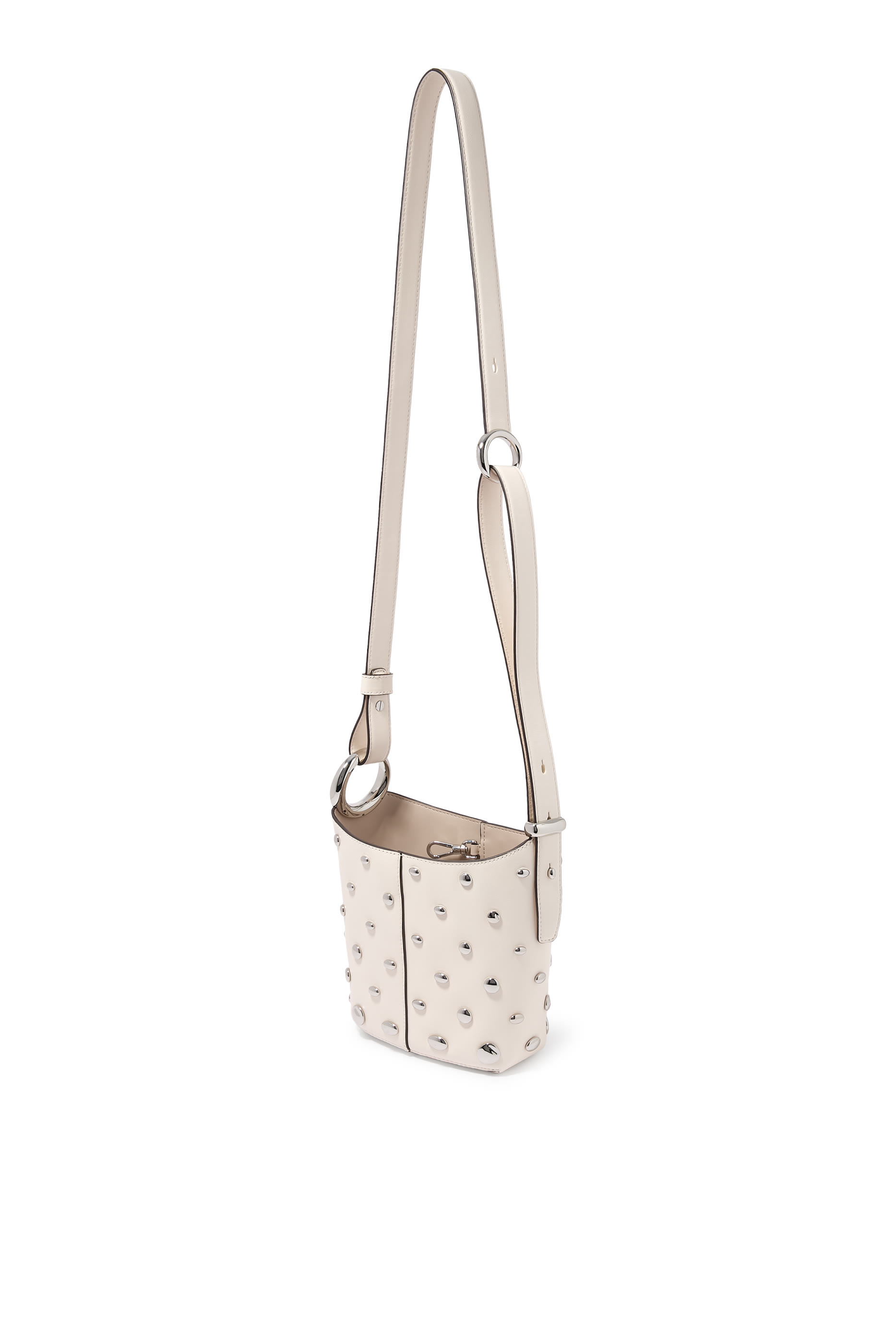 Halo Studded Mini Bucket Bag