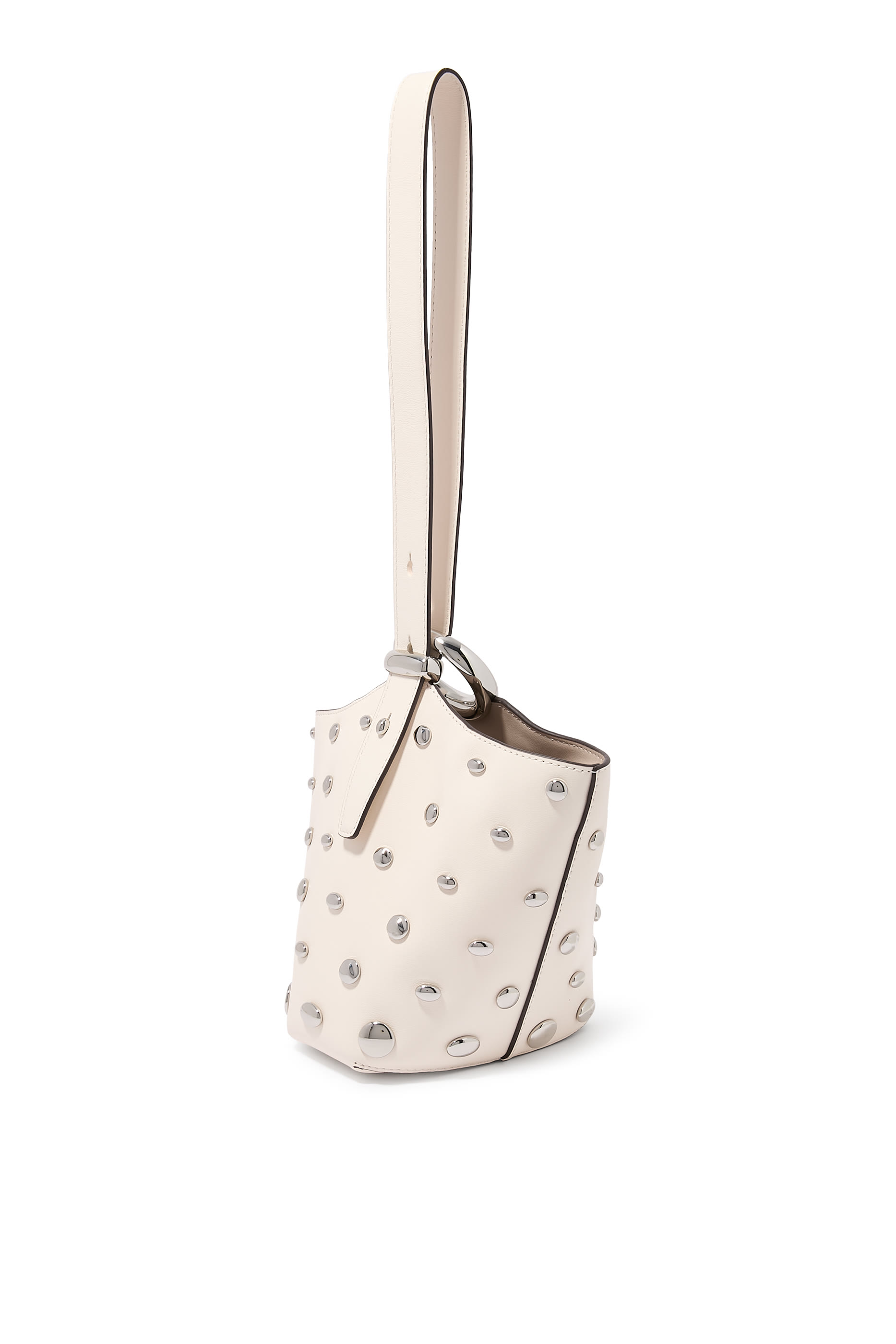 Halo Studded Mini Bucket Bag
