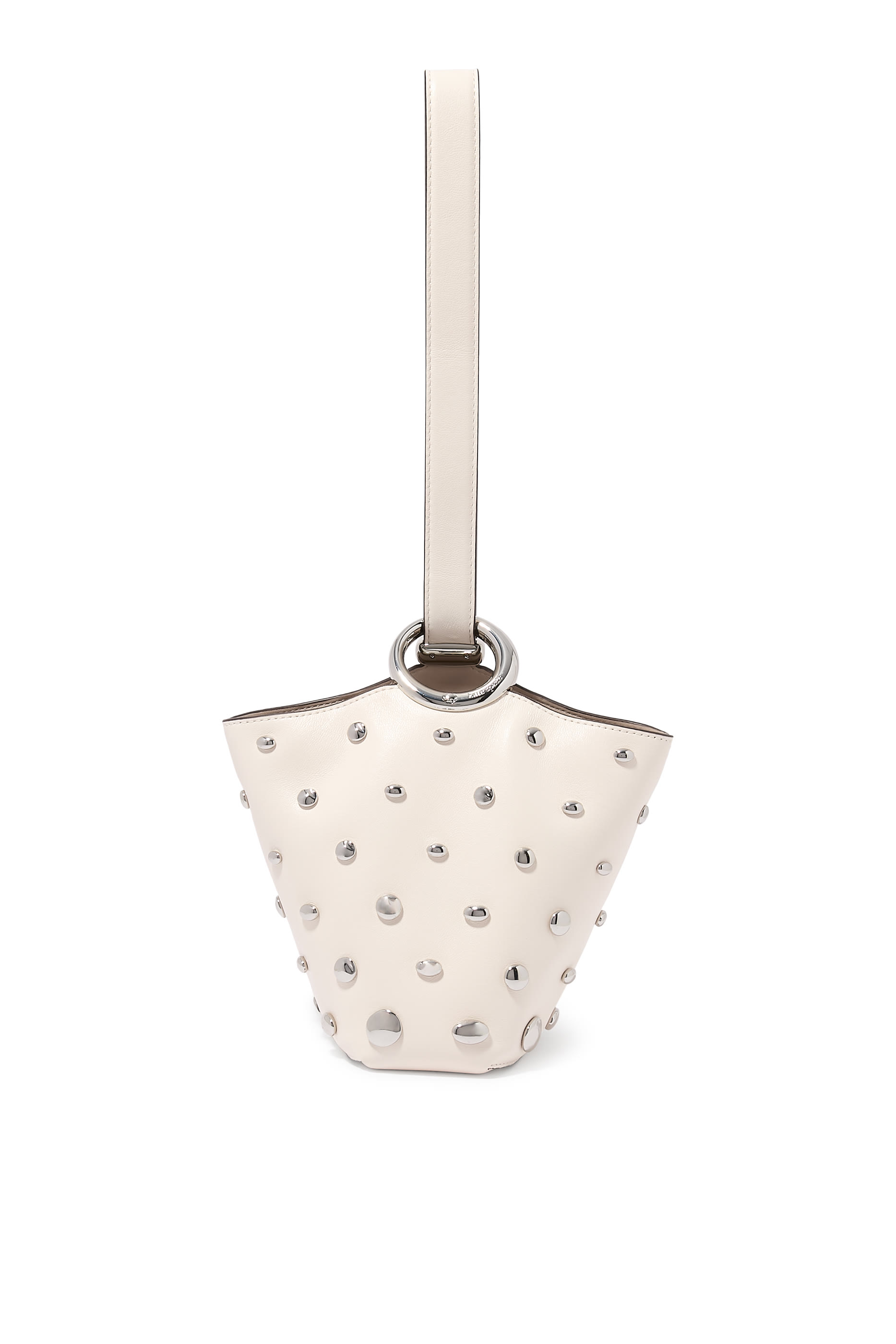 Halo Studded Mini Bucket Bag