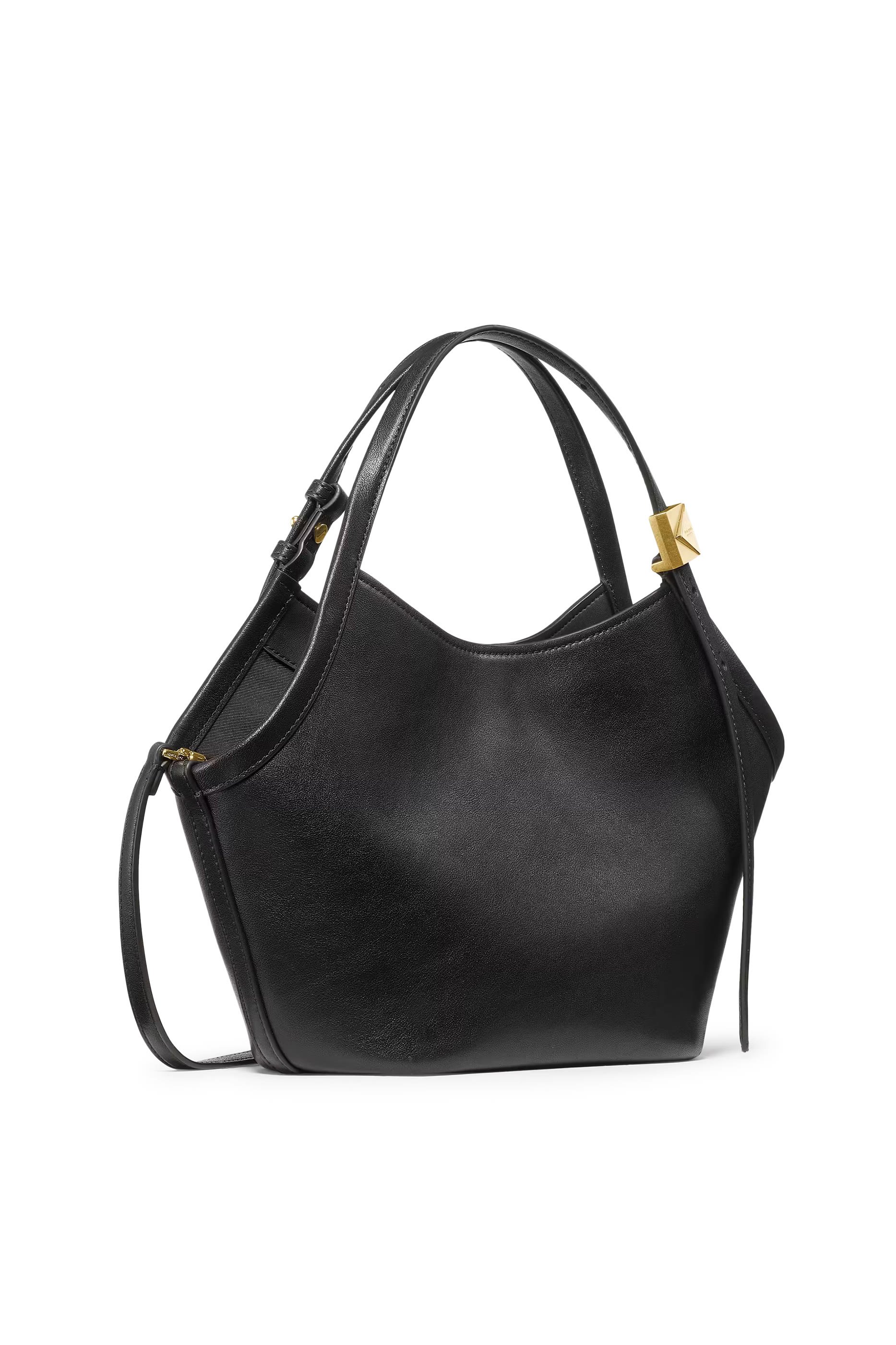 Deco Fine Grain Leather Small Tulip Tote