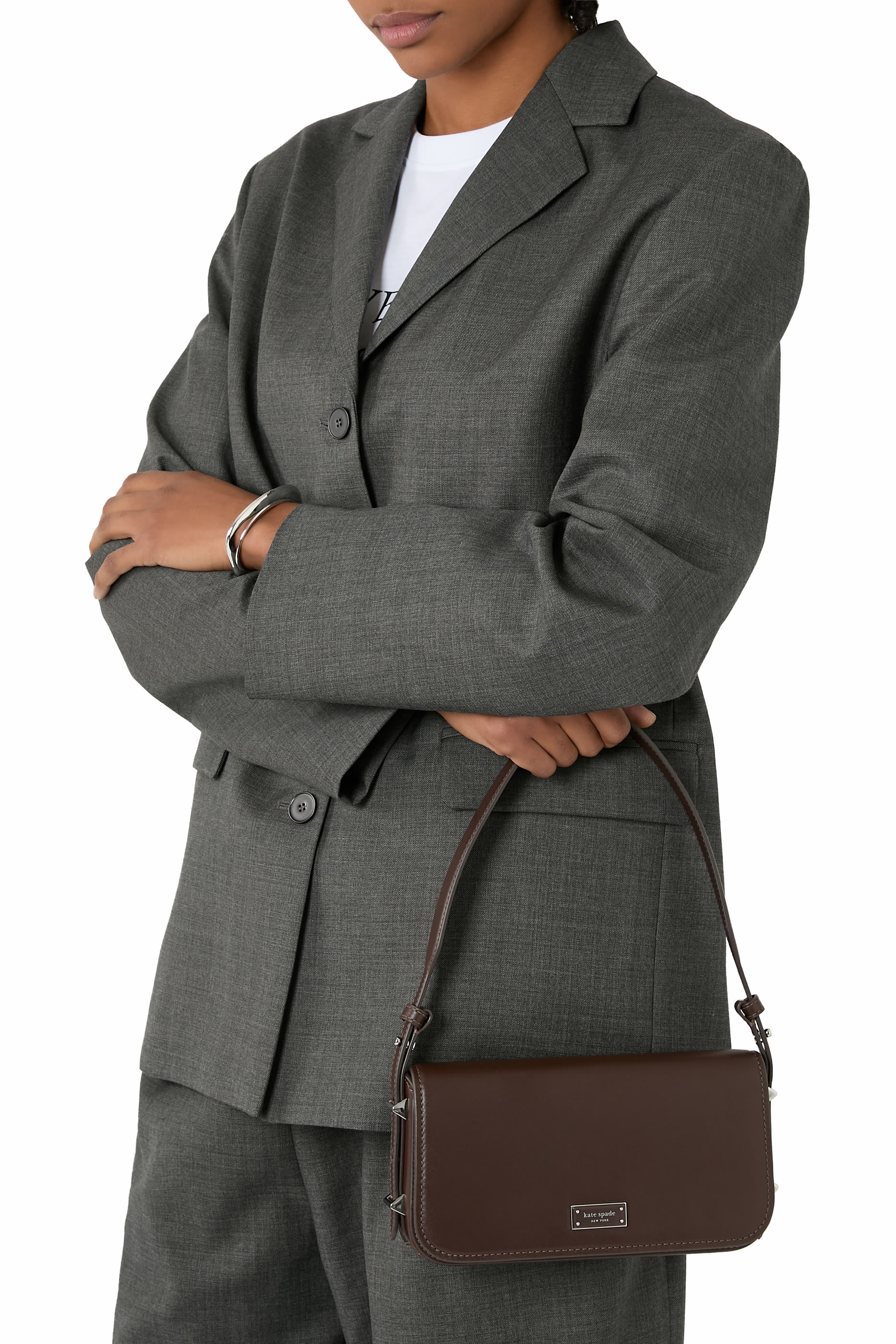  Liv Smooth Leather Shoulder Bag